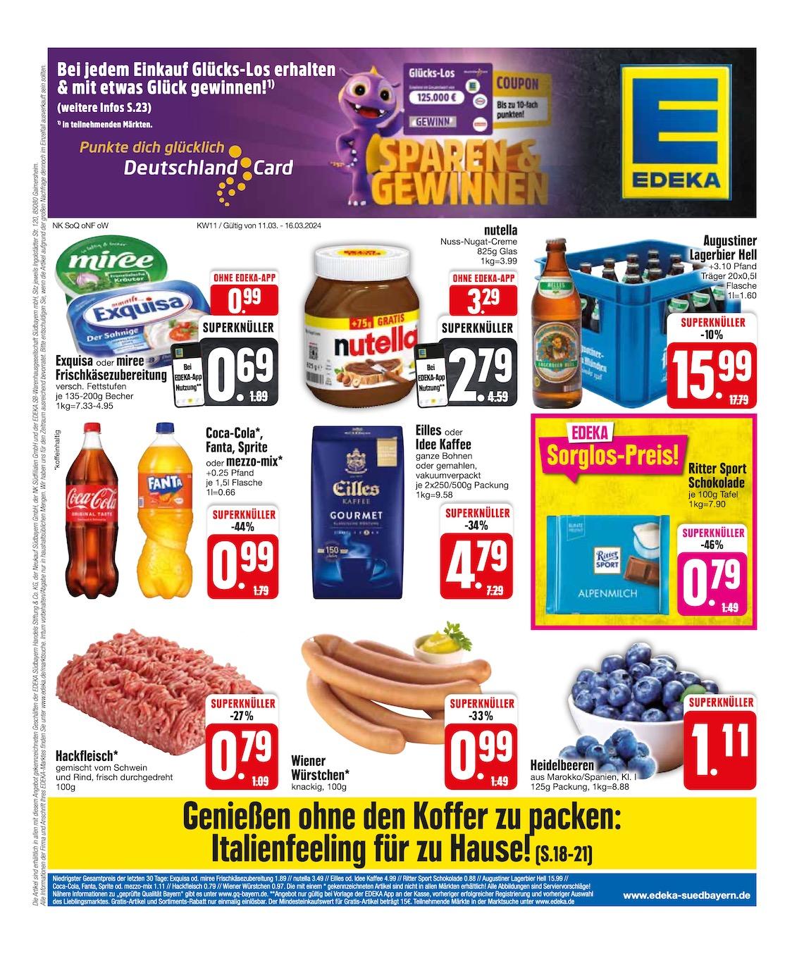Edeka Prospekt ab Montag - Bayern Süd Seite 1