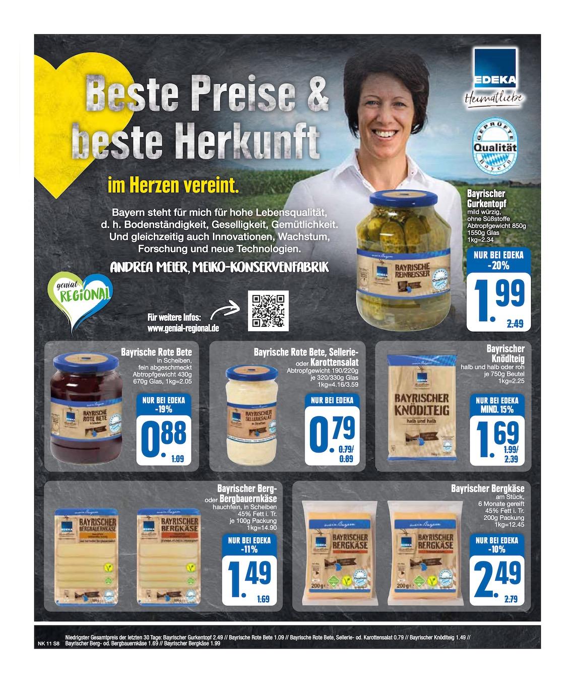 Edeka Prospekt ab Montag - Bayern Süd Seite 8