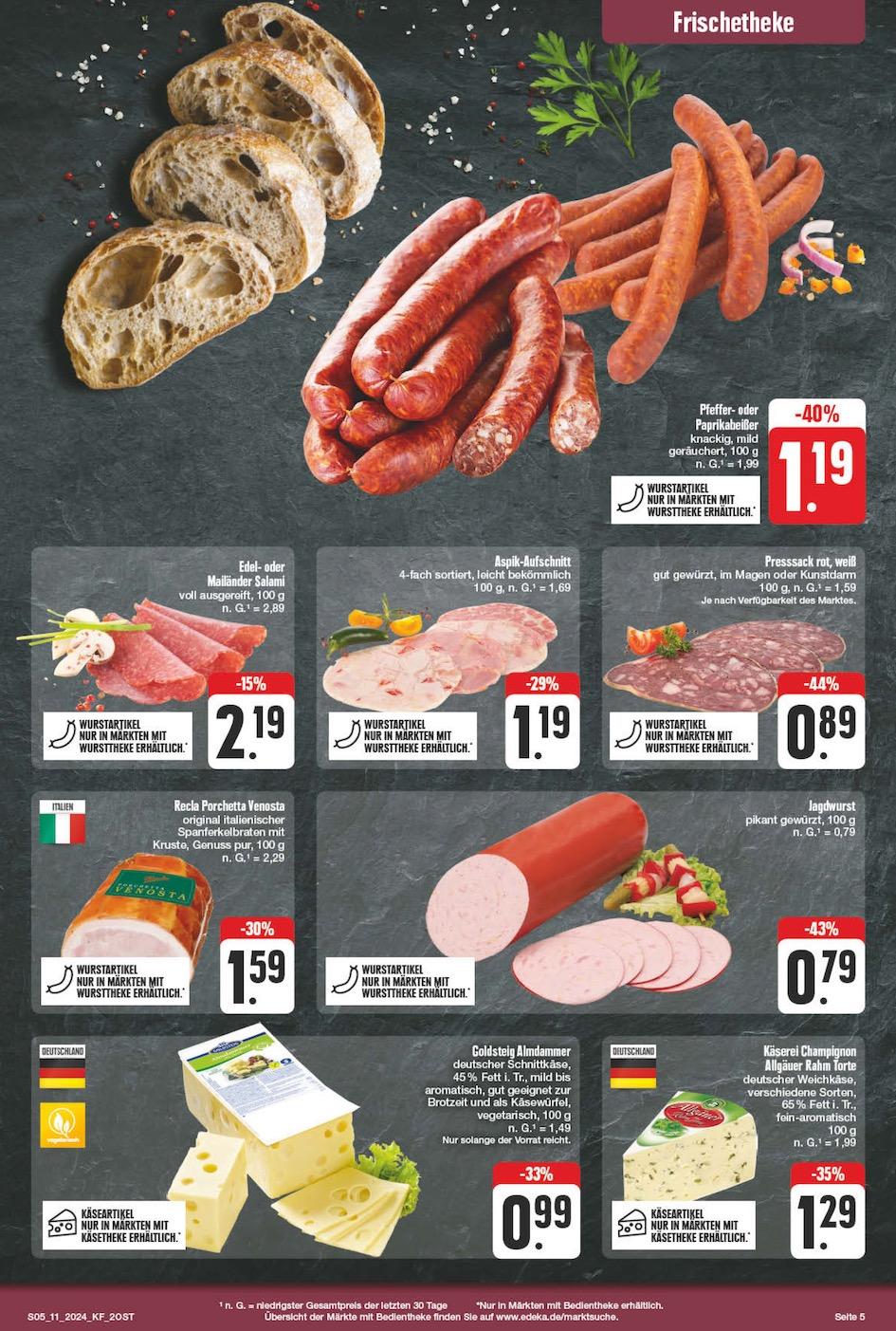 Edeka Prospekt ab Montag - Sachsen Seite 5