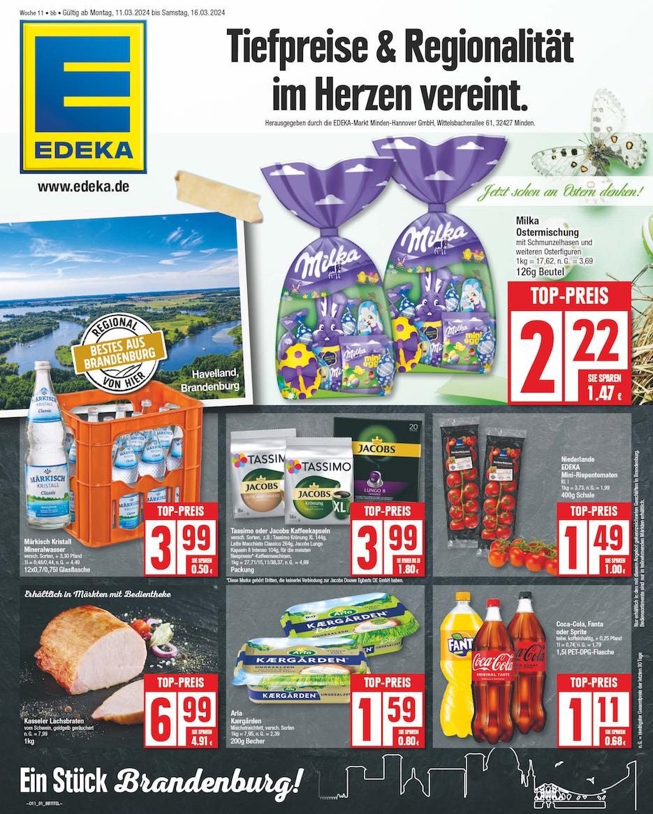 Edeka Prospekt ab Montag - Brandenburg Seite 1