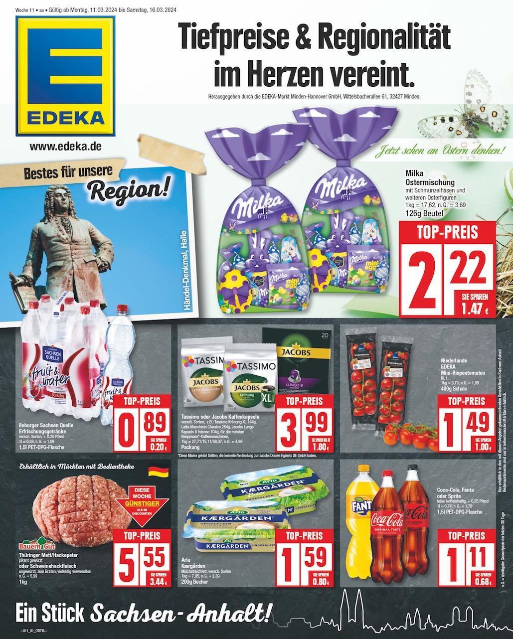Edeka Prospekt ab Montag - Sachsen-Anhalt Seite 1