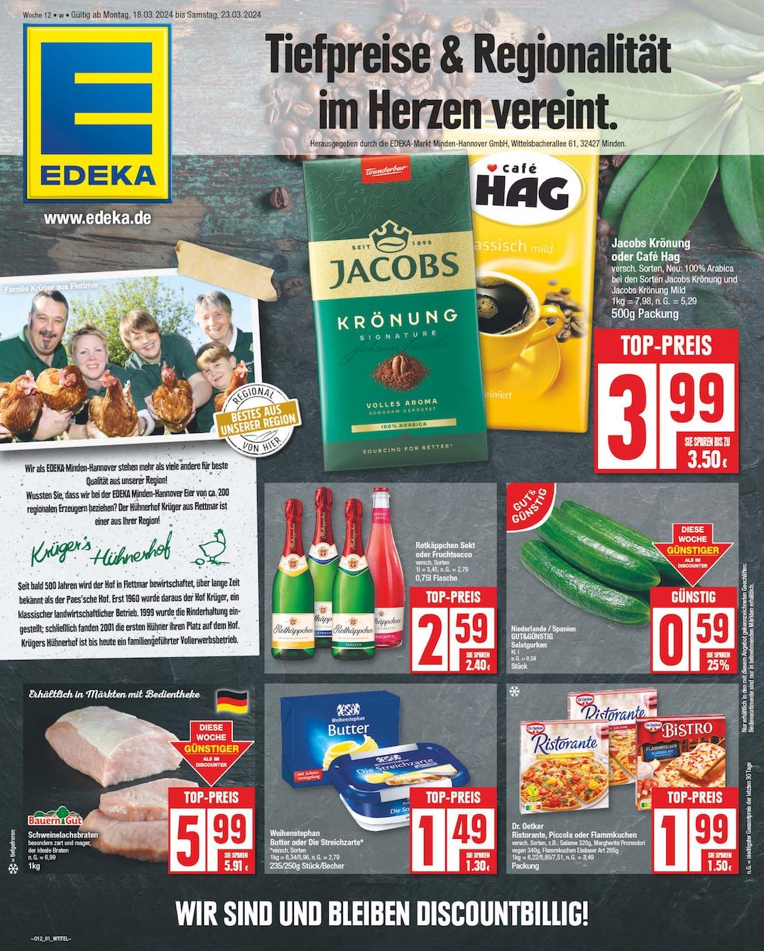 Edeka Prospekt ab Montag - Niedersachsen Seite 1