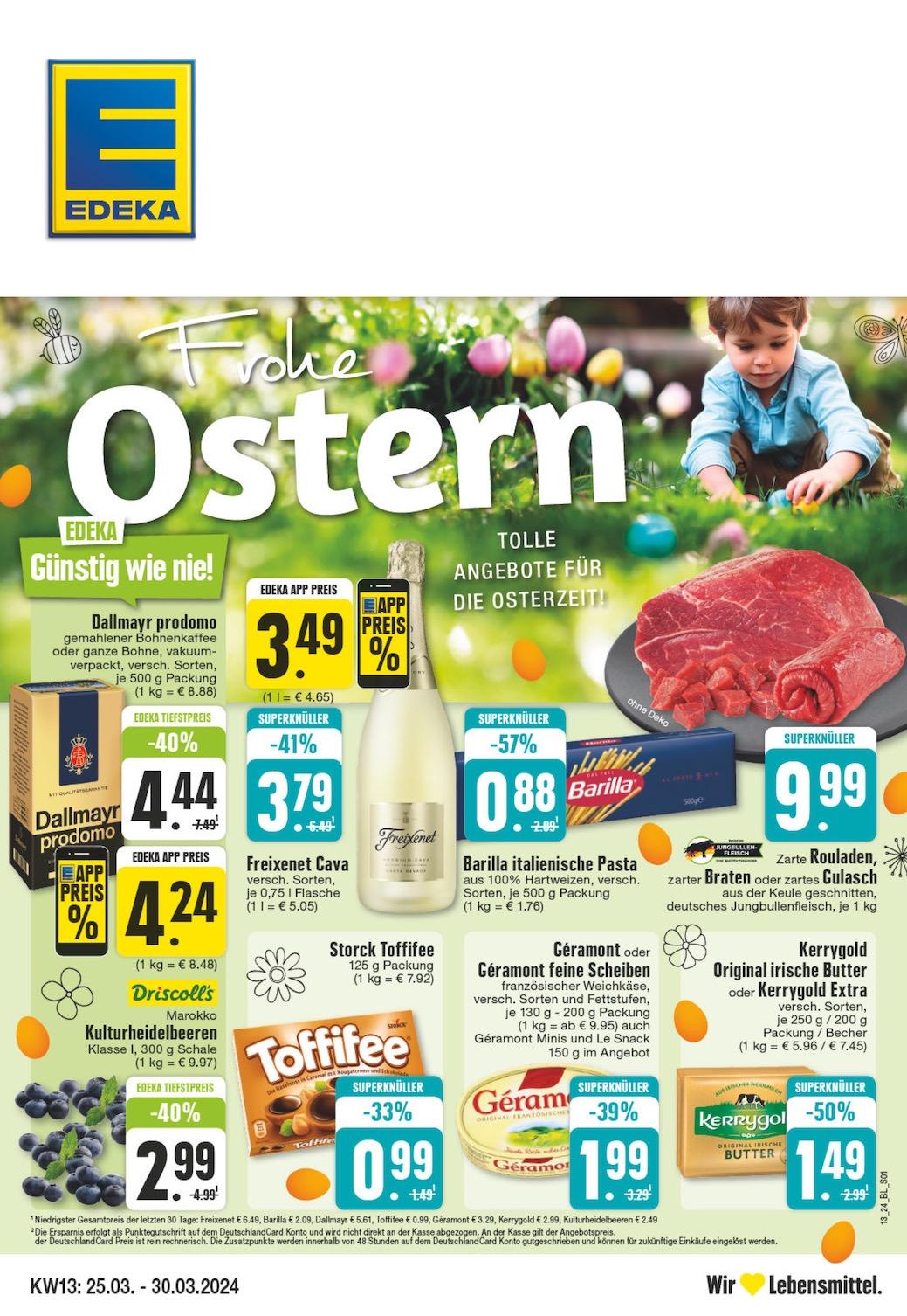 Edeka Prospekt ab Montag - Nordrhein - Westfalen Seite 1