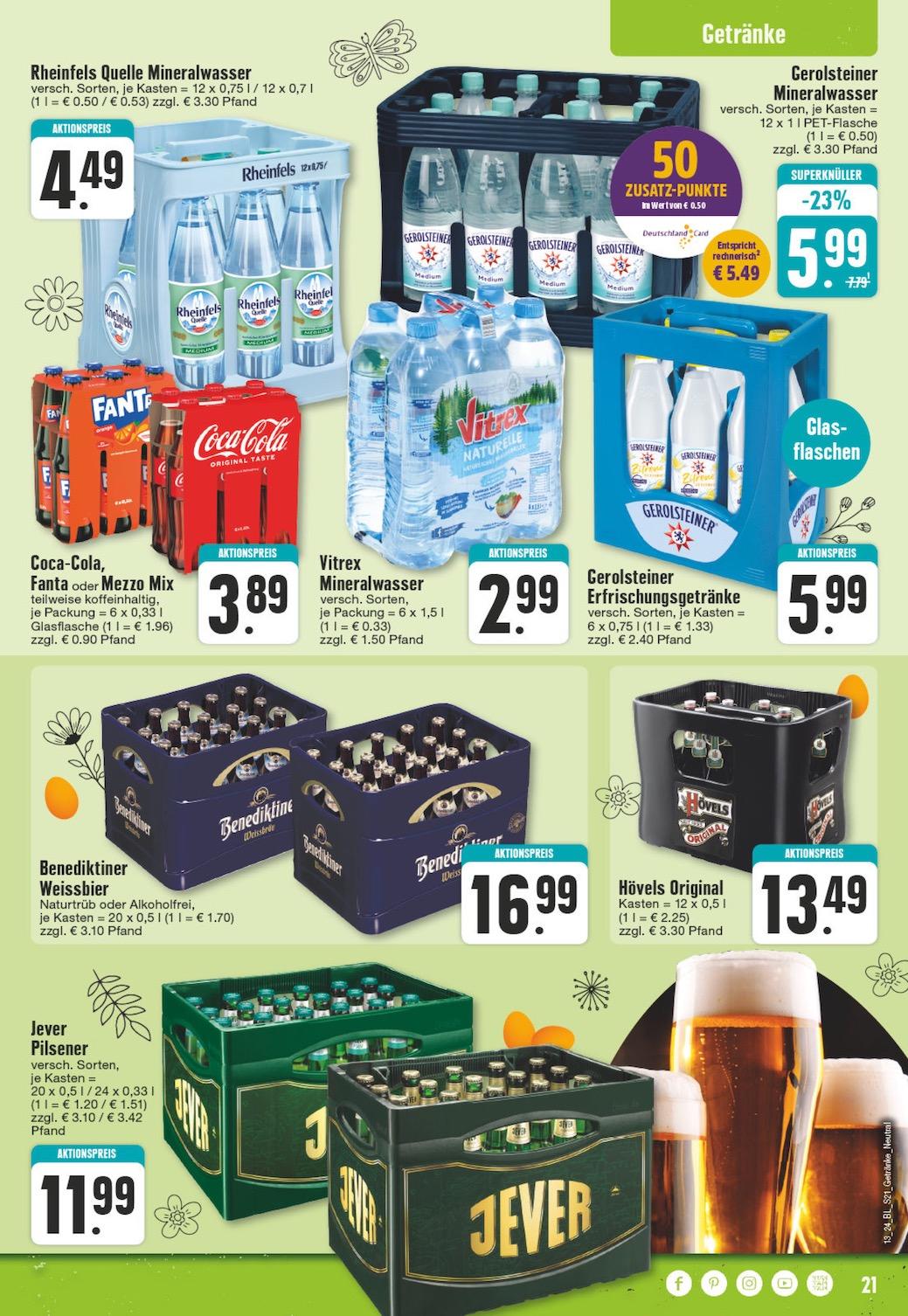 Edeka Prospekt ab Montag - Nordrhein - Westfalen Seite 21