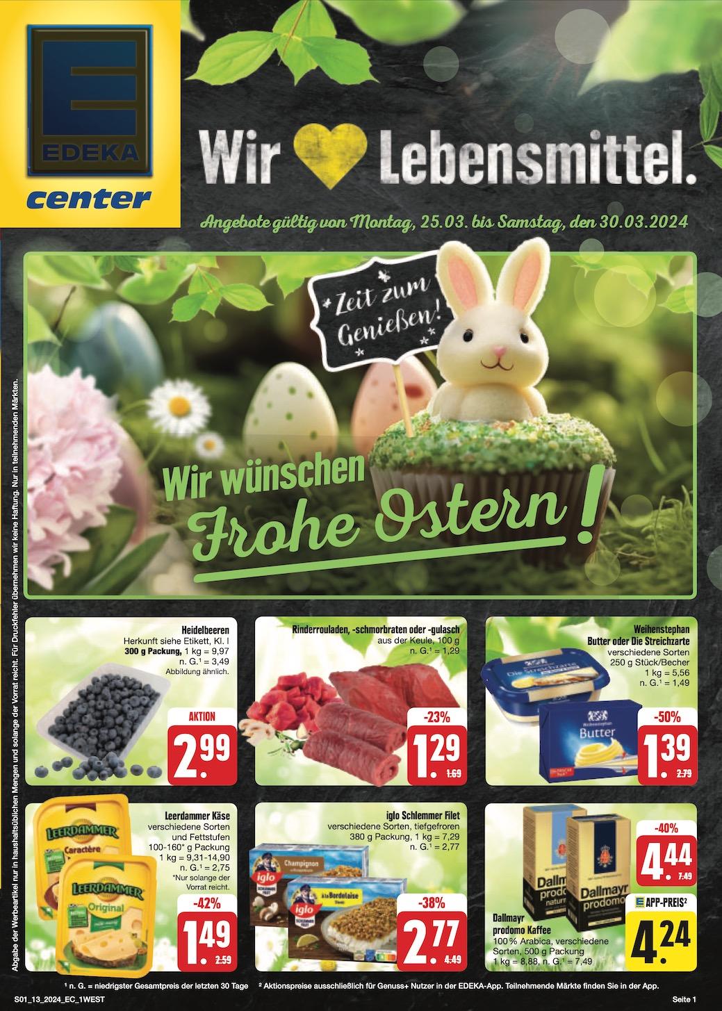 Edeka Prospekt ab Montag - Bayern Nord Seite 1