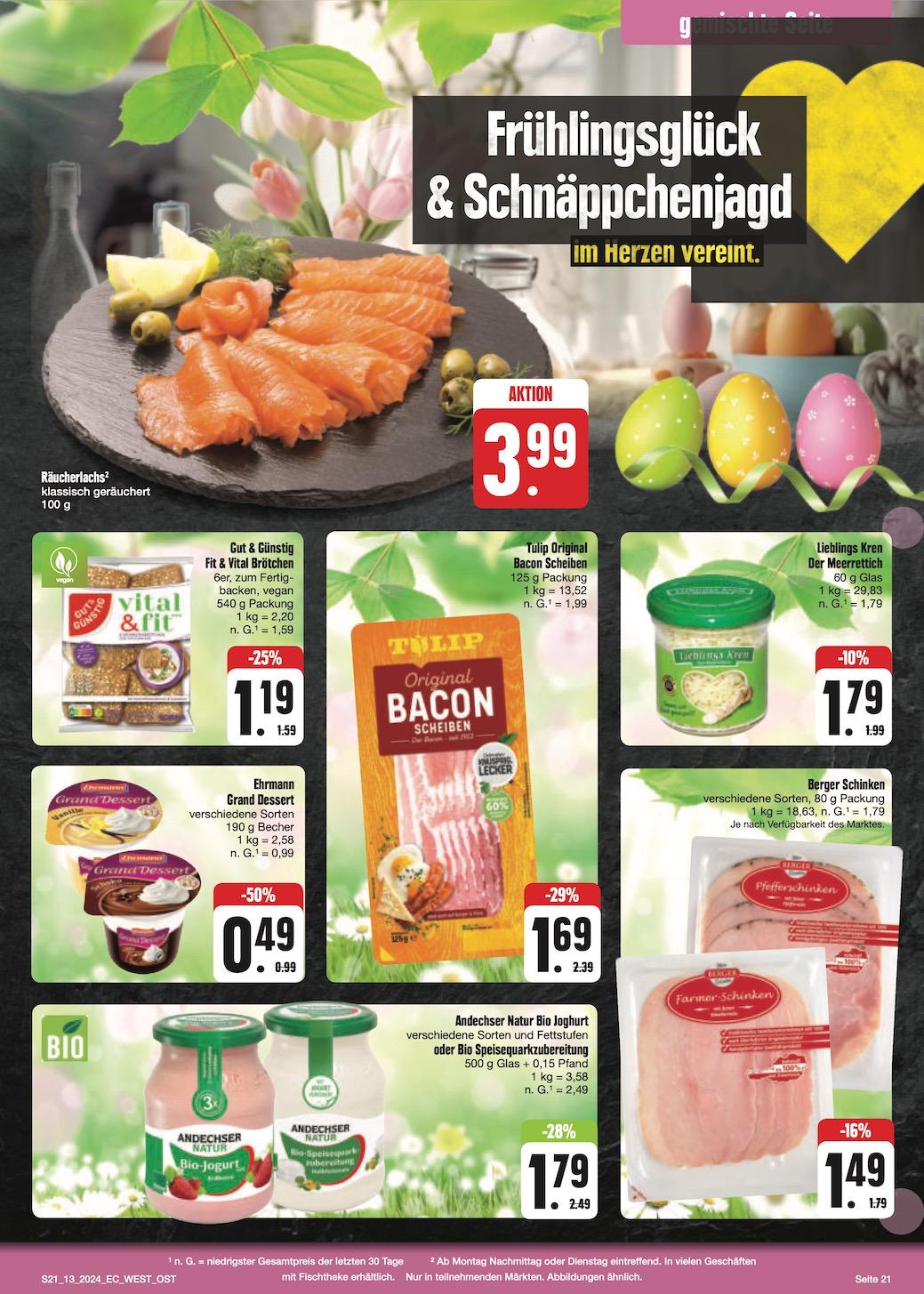Edeka Prospekt ab Montag - Bayern Nord Seite 21