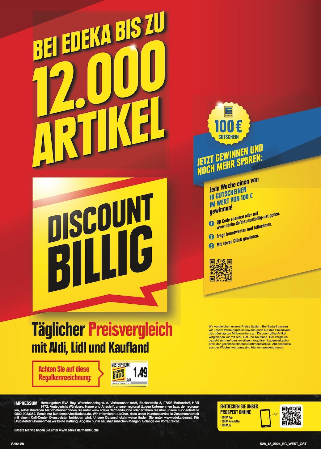 Edeka Prospekt ab Montag - Bayern Nord Seite 28