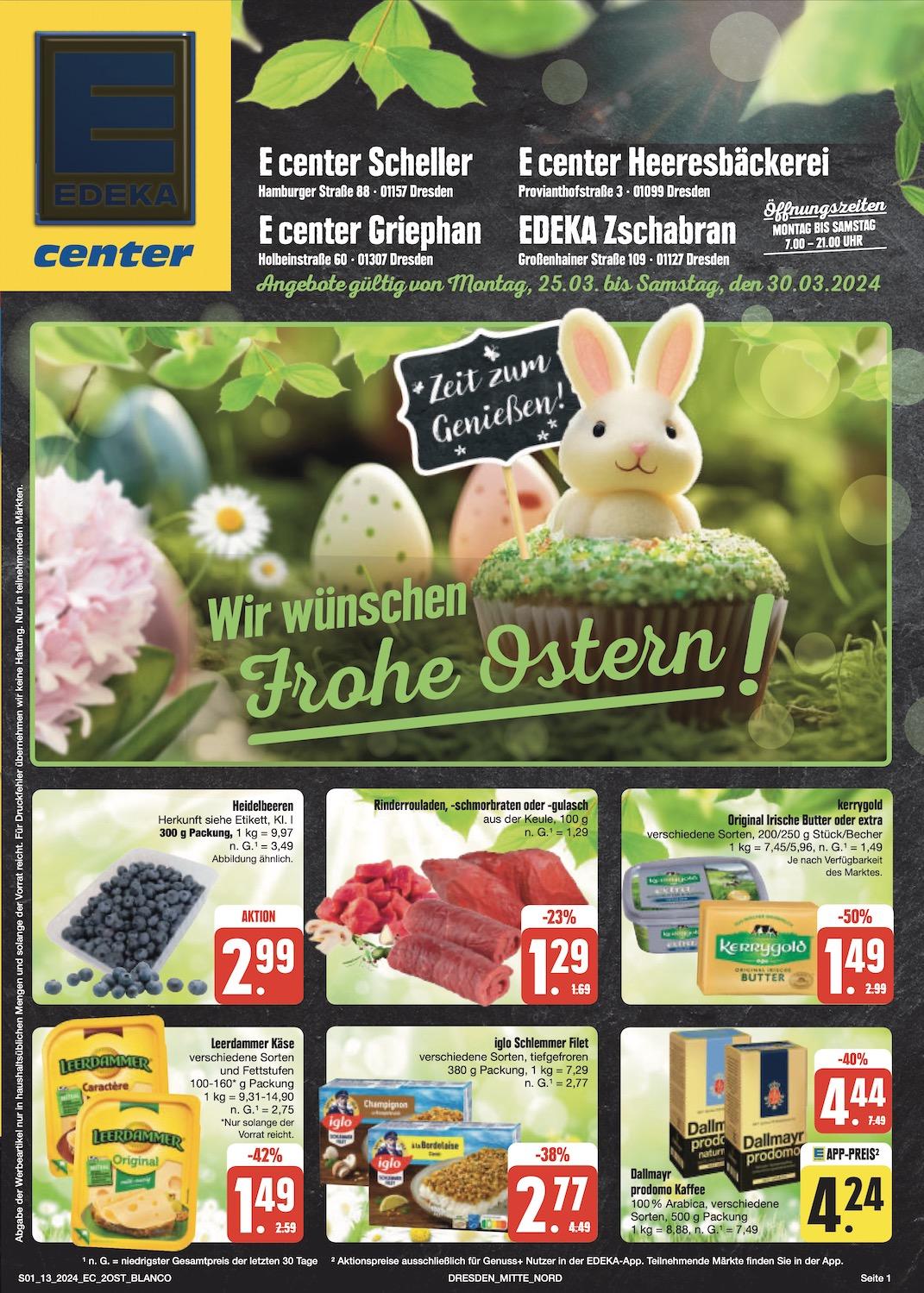 Edeka Prospekt ab Montag - Sachsen Seite 1