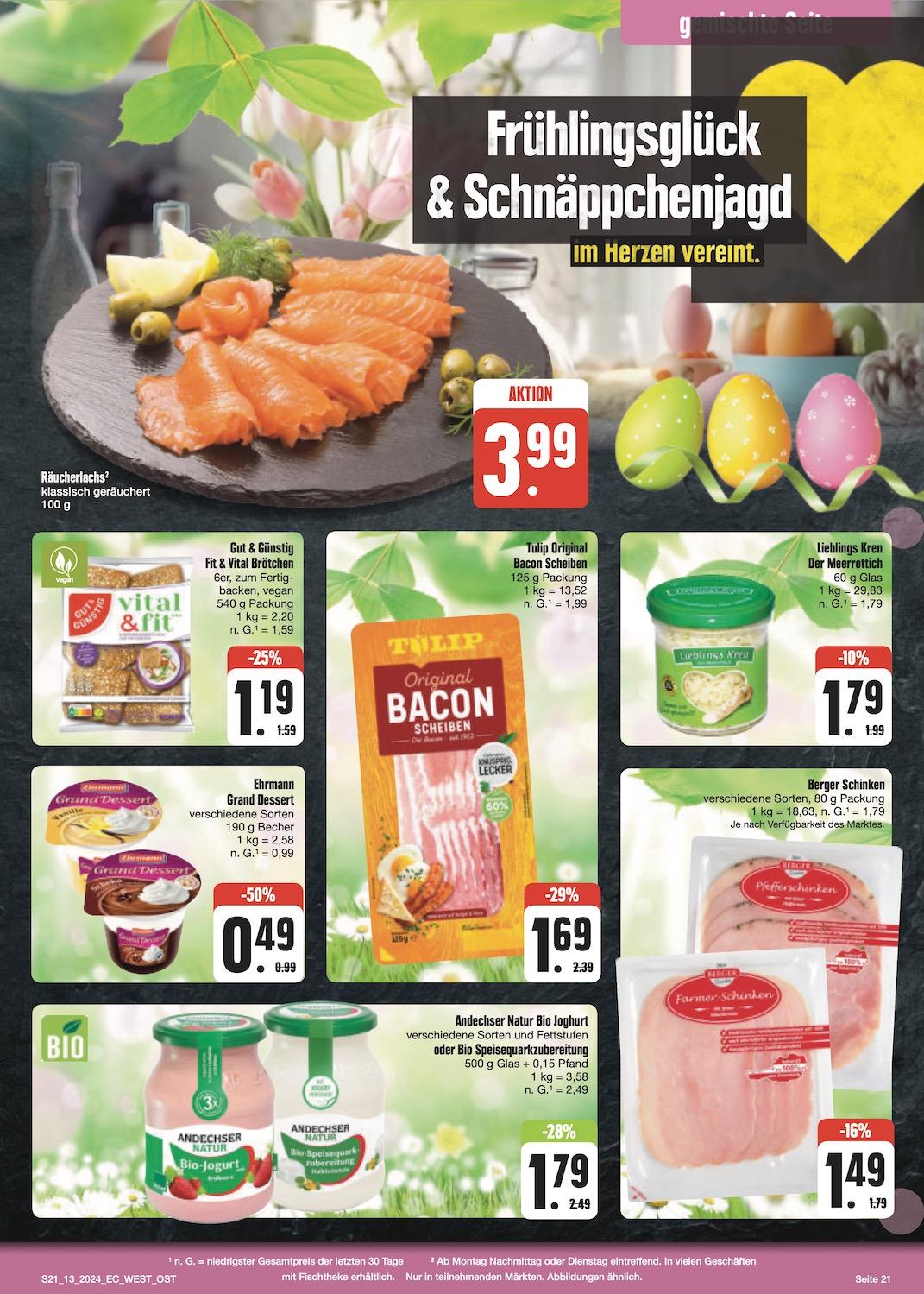 Edeka Prospekt ab Montag - Sachsen Seite 21