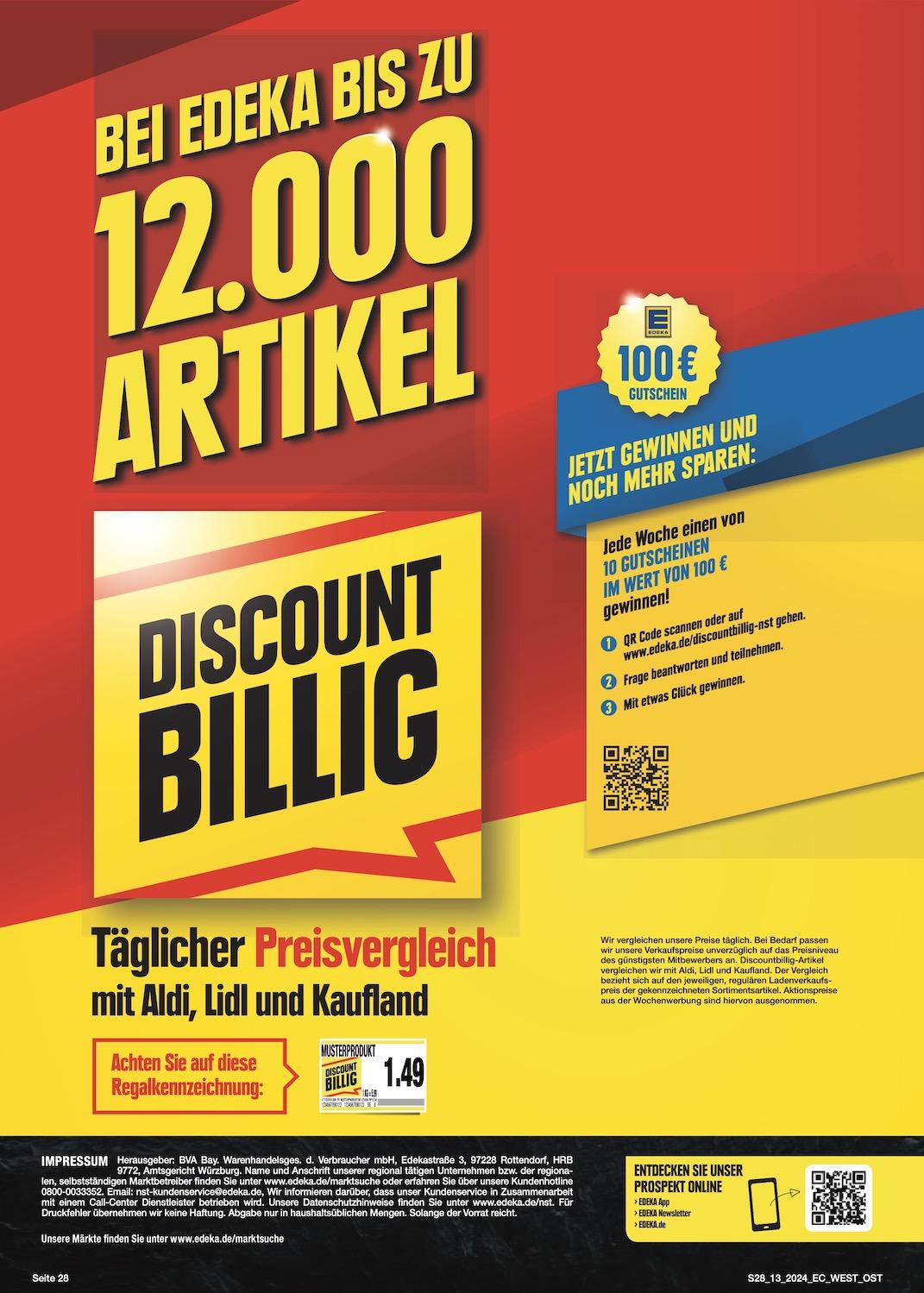 Edeka Prospekt ab Montag - Sachsen Seite 28