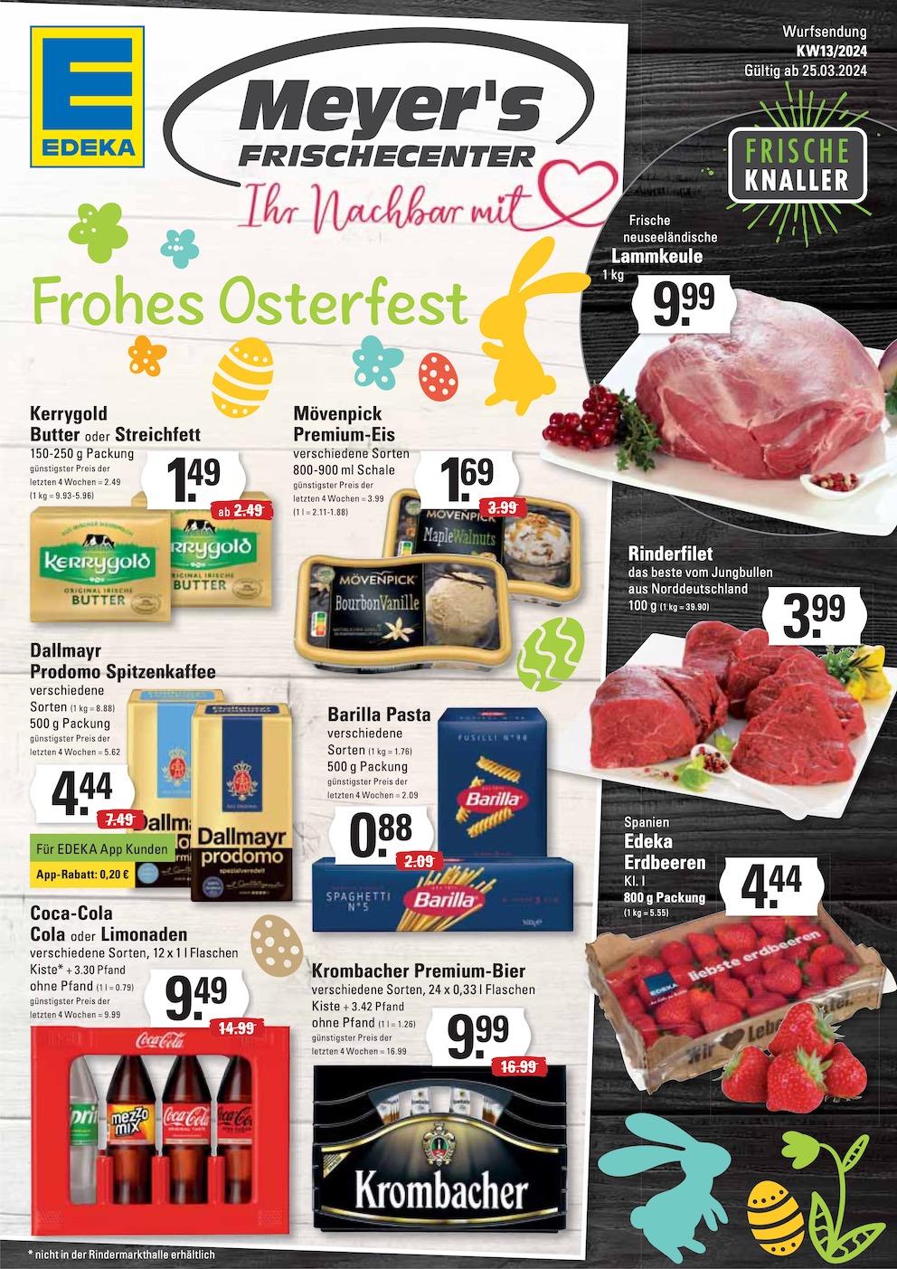 Edeka Prospekt ab Montag - Hamburg Seite 1