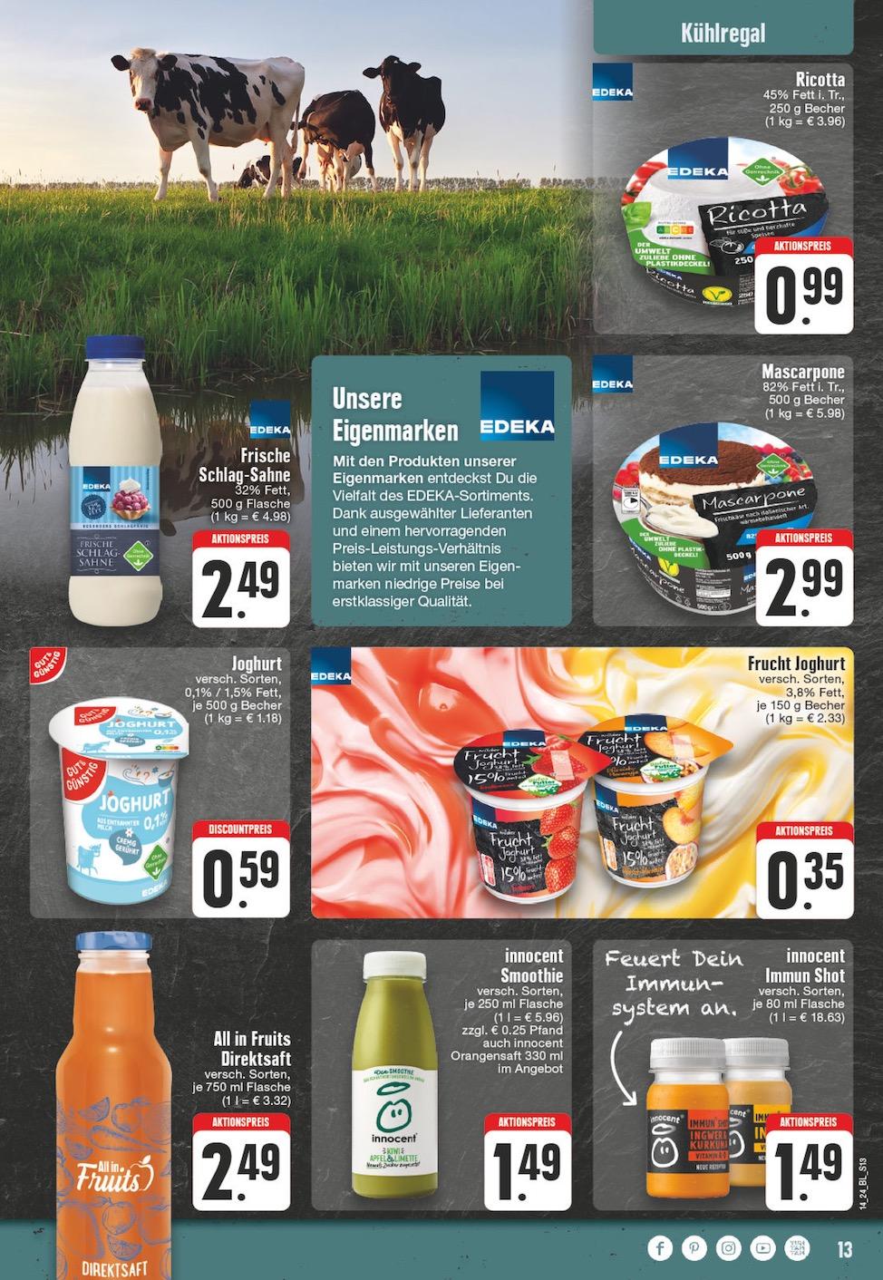 Edeka Prospekt ab Dienstag - Nordrhein - Westfalen Seite 13