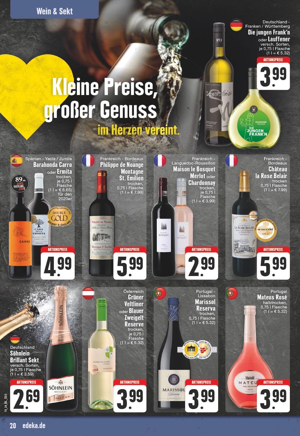 Edeka Prospekt ab Dienstag - Nordrhein - Westfalen Seite 20