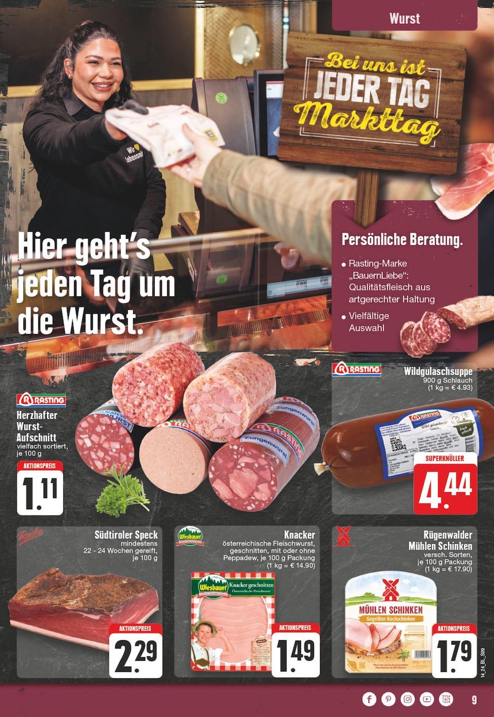 Edeka Prospekt ab Dienstag - Nordrhein - Westfalen Seite 9