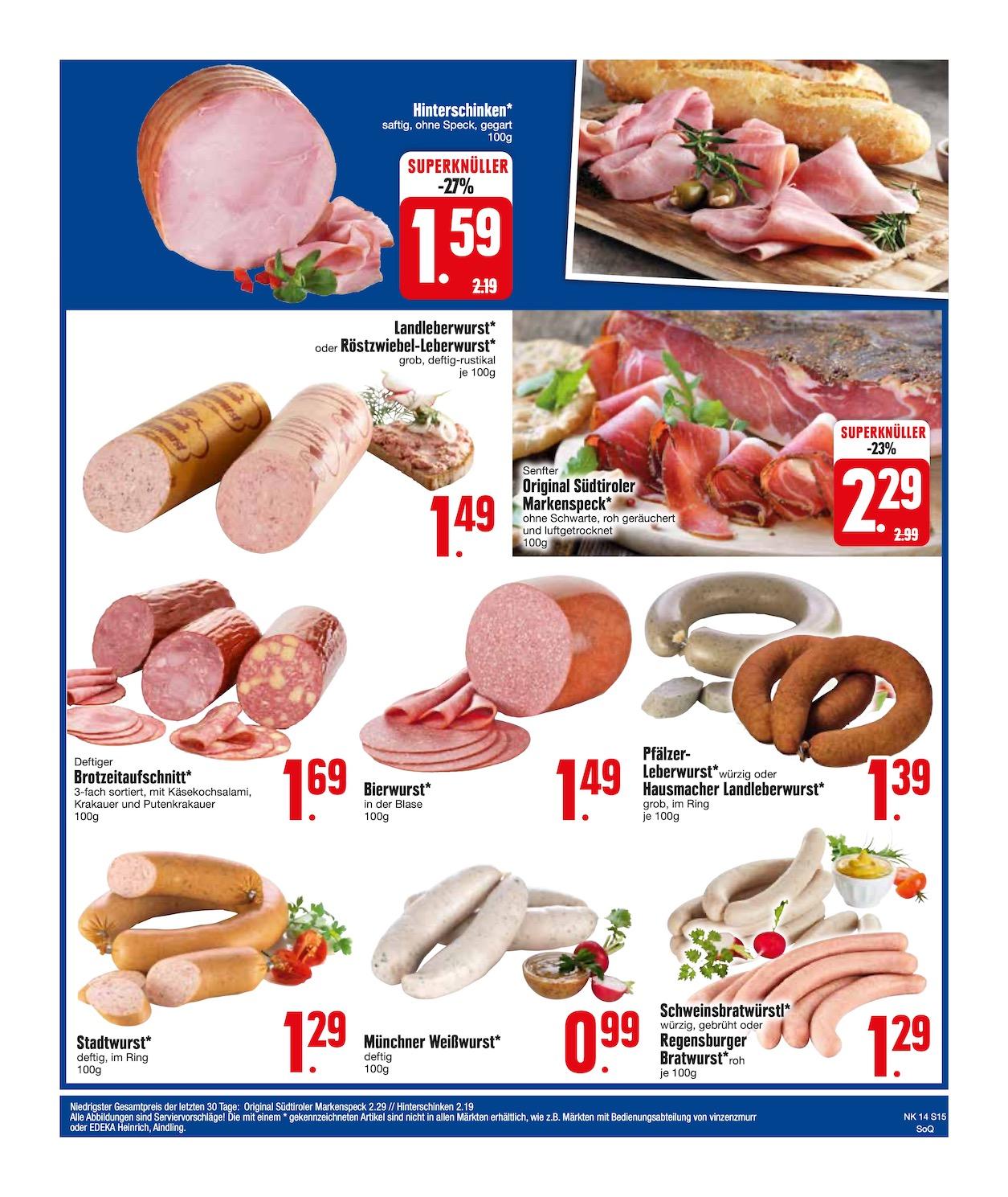 Edeka Prospekt ab Dienstag - Bayern Süd Seite 15