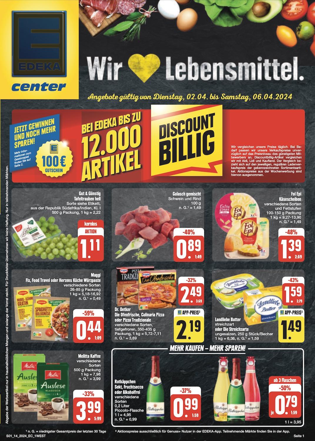 Edeka Prospekt ab Dienstag - Bayern Nord Seite 1
