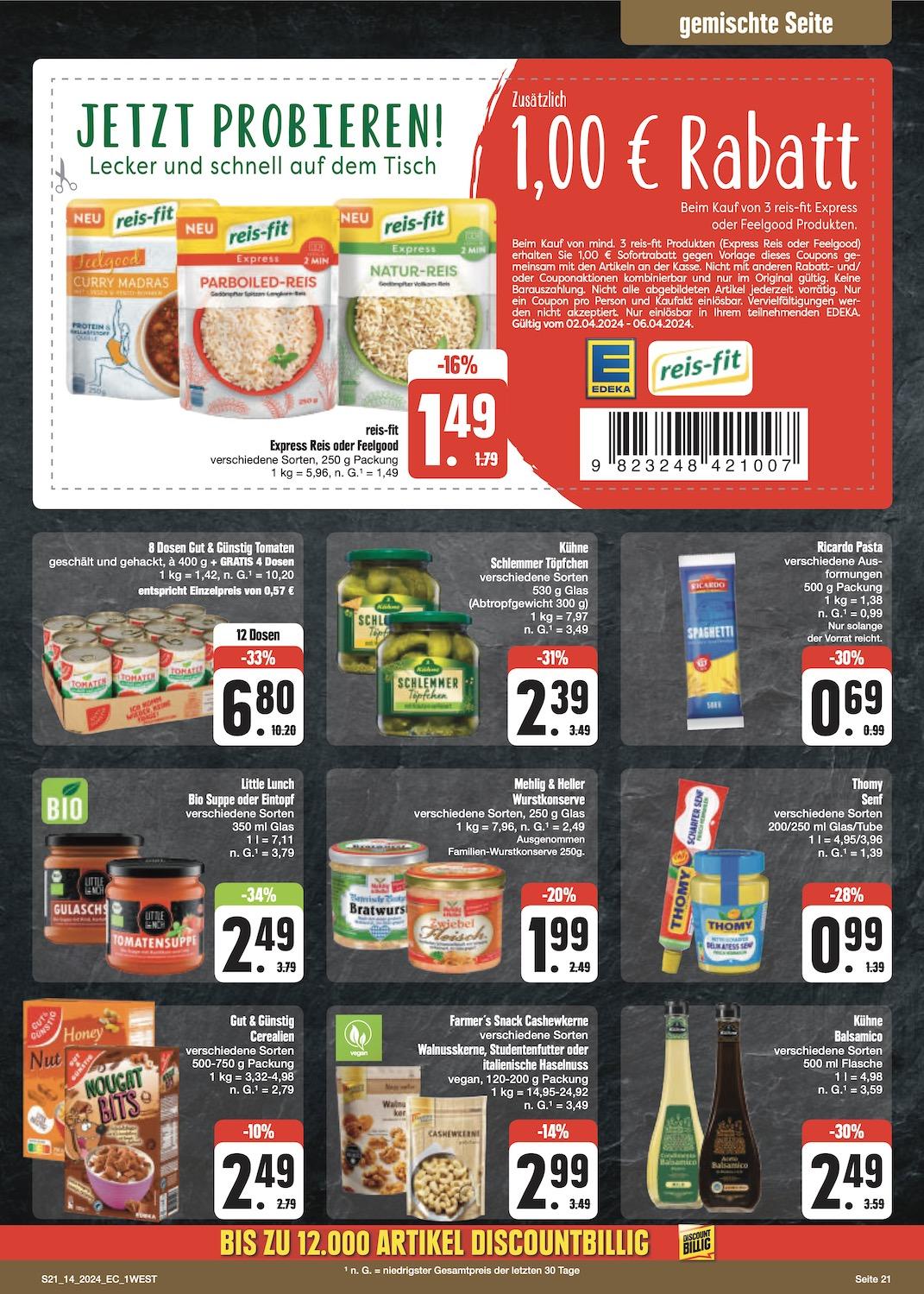 Edeka Prospekt ab Dienstag - Bayern Nord Seite 21