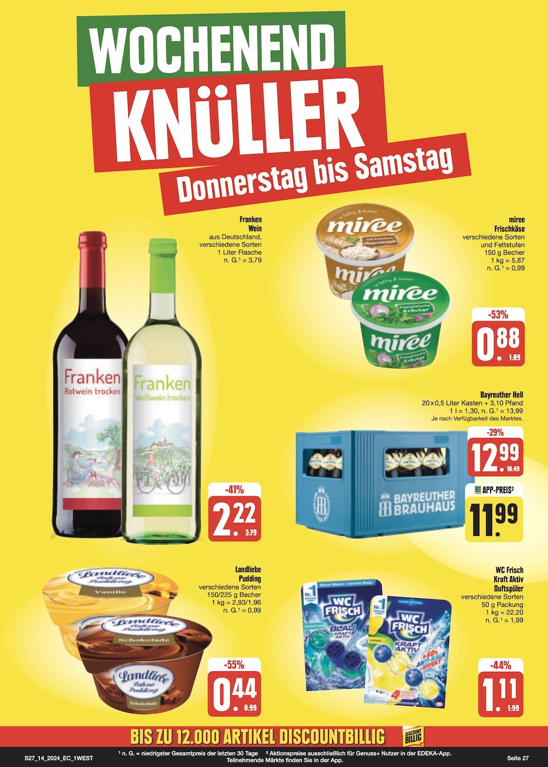 Edeka Prospekt ab Dienstag - Bayern Nord Seite 27