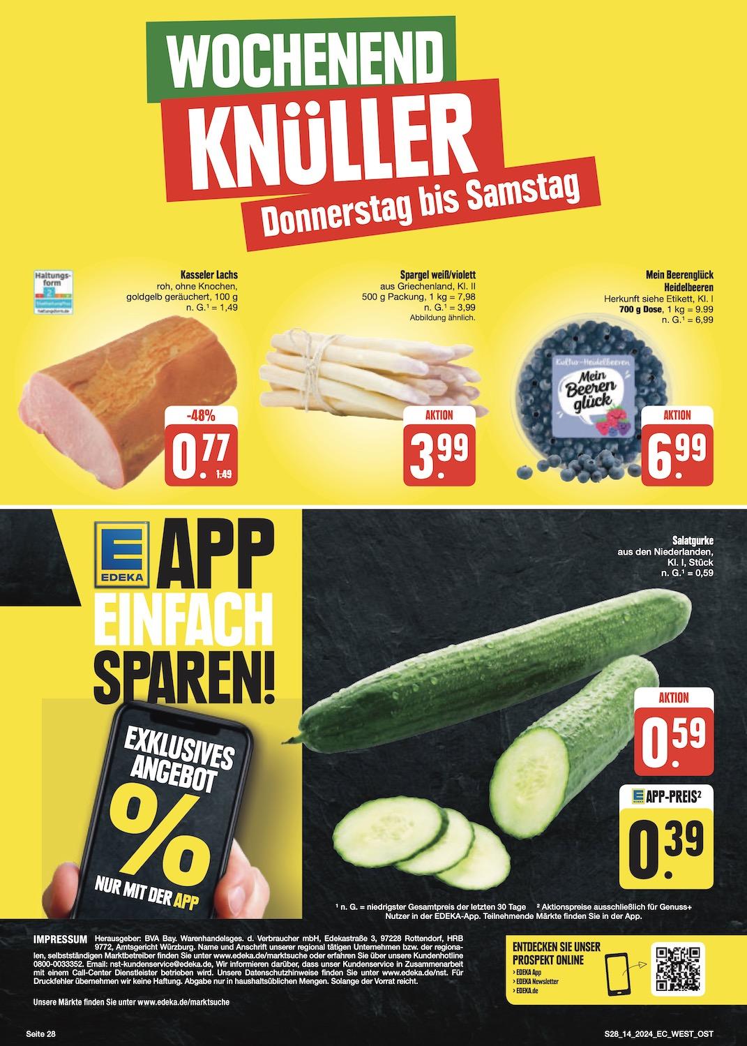 Edeka Prospekt ab Dienstag - Bayern Nord Seite 28