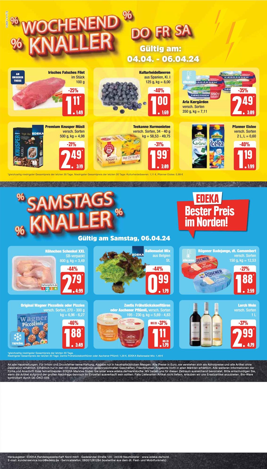 Edeka Prospekt ab Dienstag - Schleswig - Holstein Seite 4