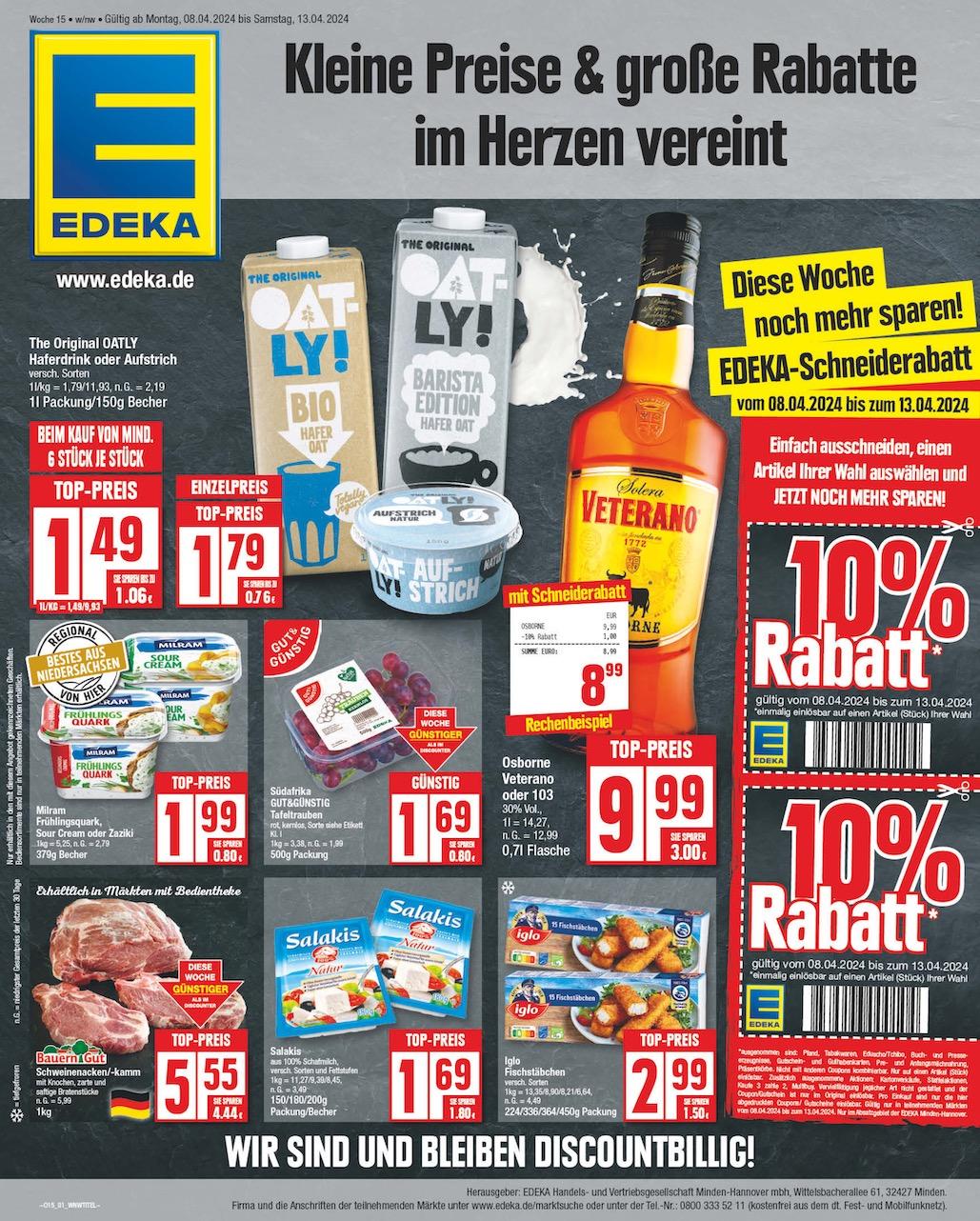 Edeka Prospekt ab Montag - Niedersachsen Seite 1