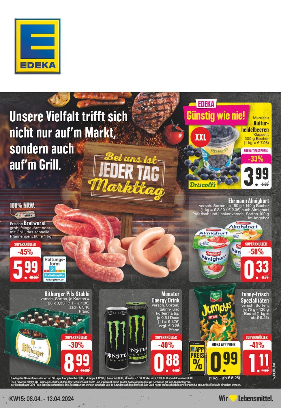 Edeka Prospekt ab Montag - Nordrhein - Westfalen Seite 1