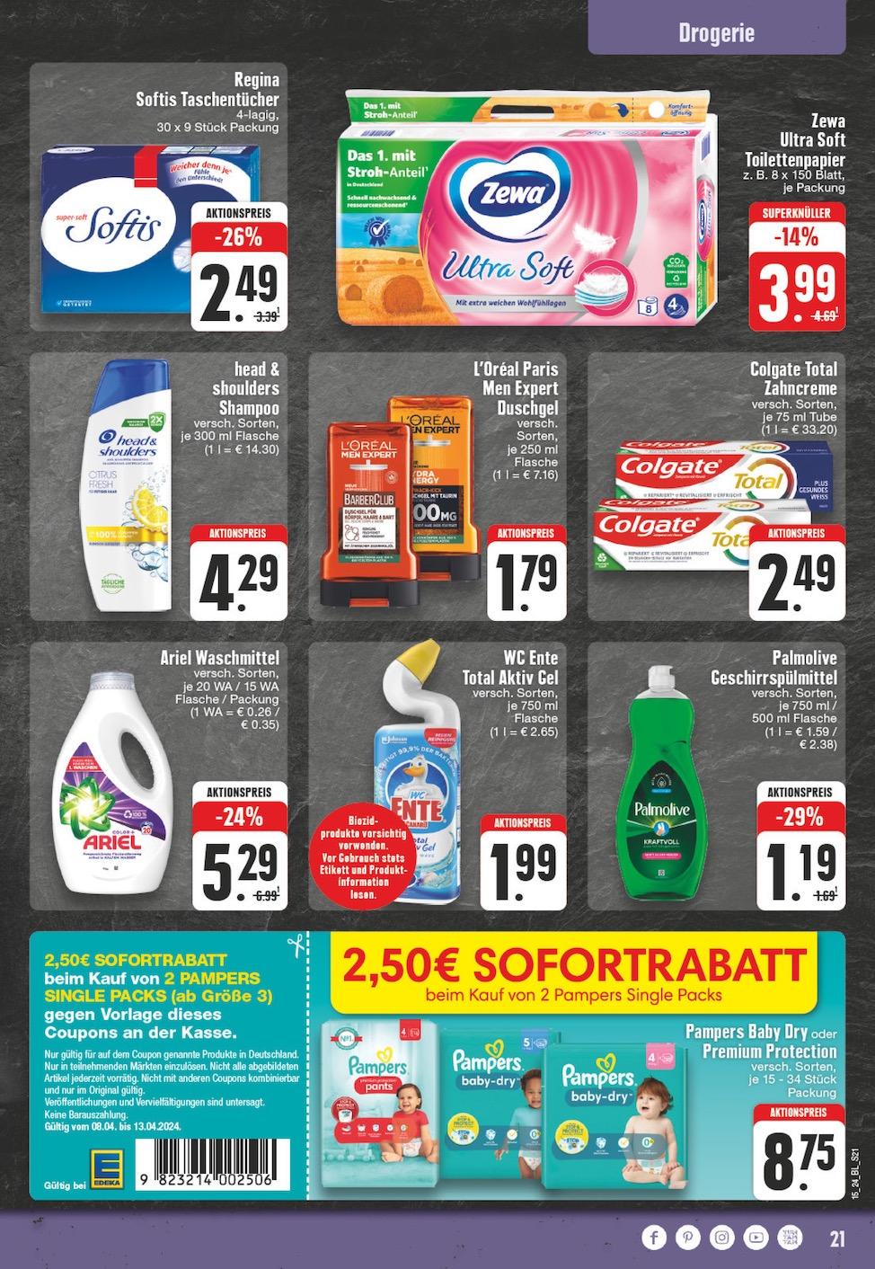 Edeka Prospekt ab Montag - Nordrhein - Westfalen Seite 21