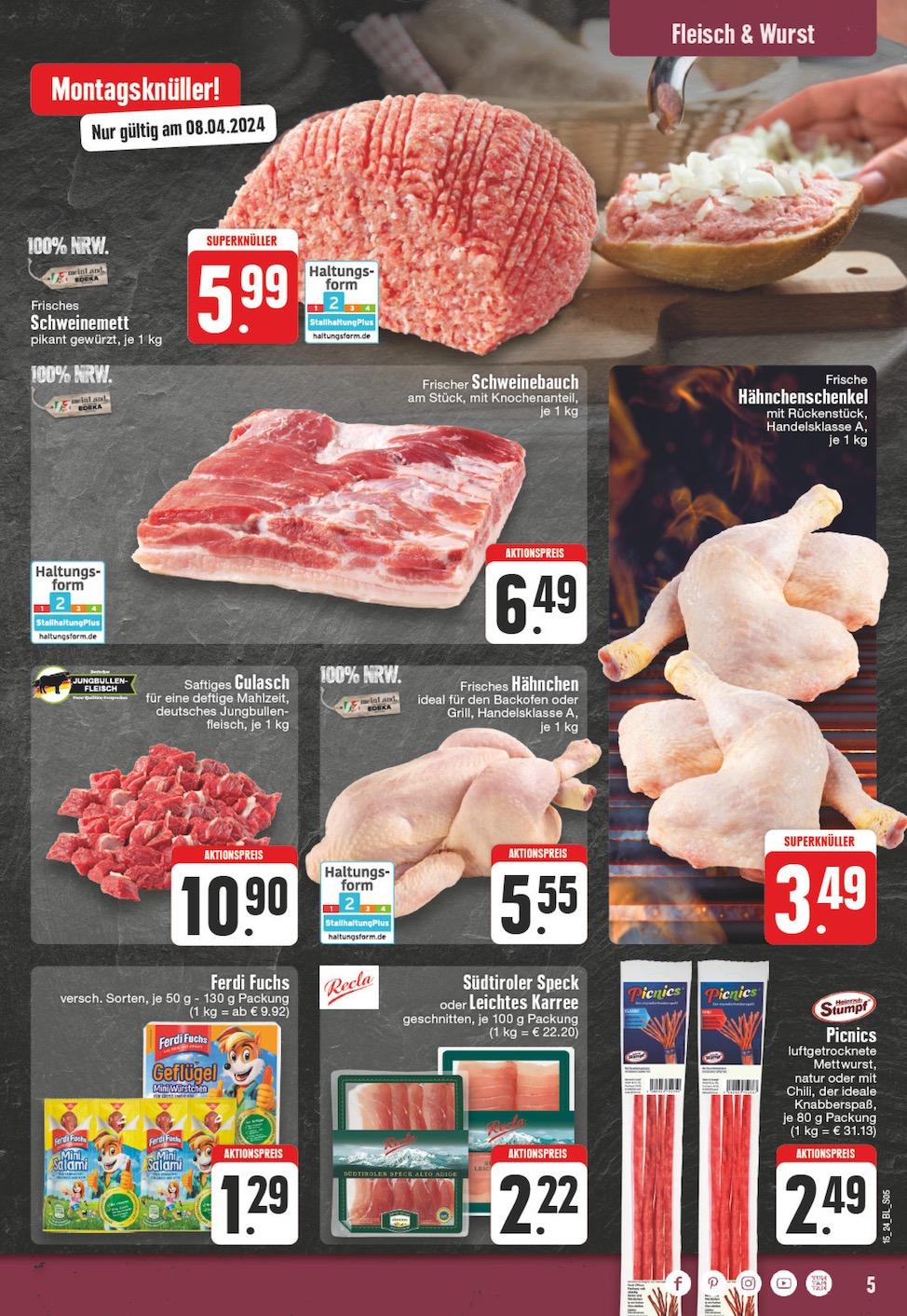 Edeka Prospekt ab Montag - Nordrhein - Westfalen Seite 5