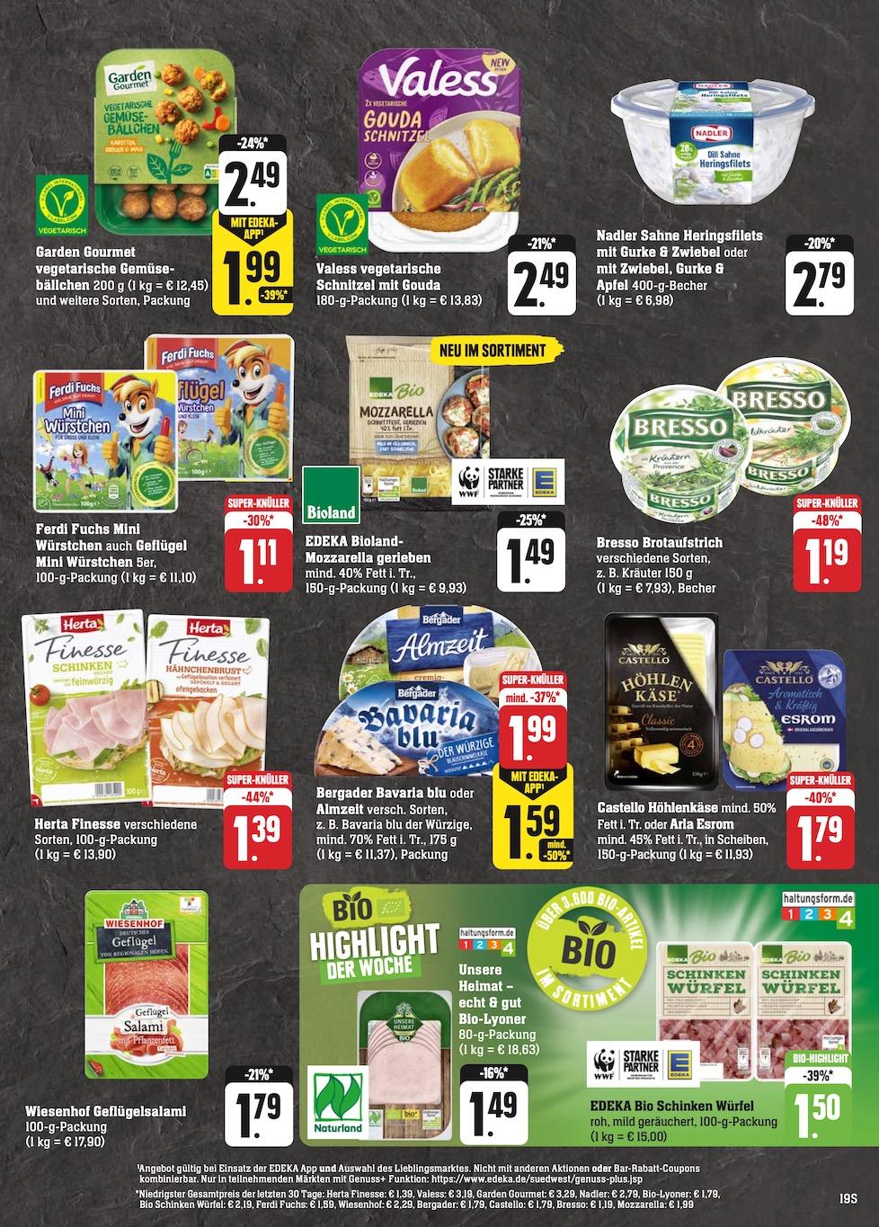 Edeka Prospekt ab Montag - Hessen Seite 19