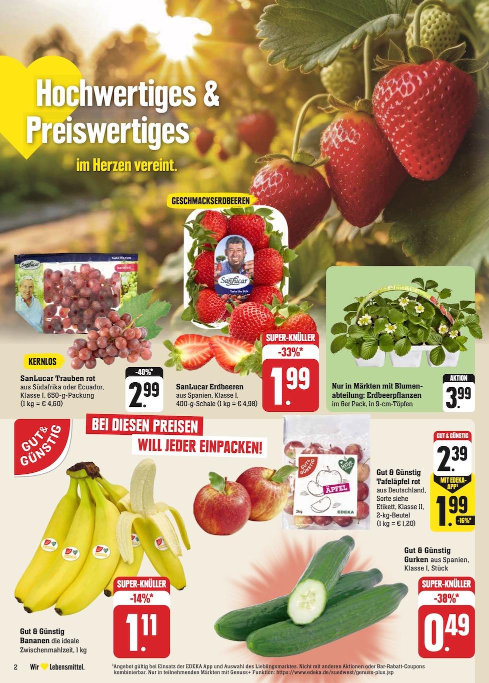 Edeka Prospekt ab Montag - Rheinland - Pfalz Seite 2