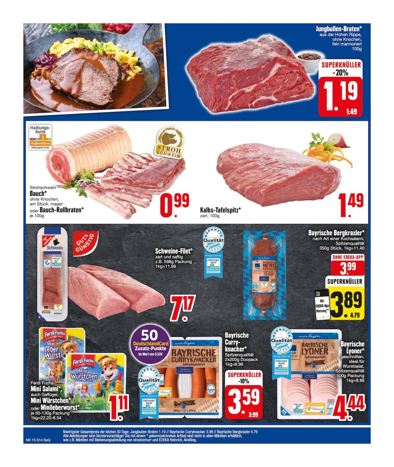 Edeka Prospekt ab Montag - Bayern Süd Seite 14