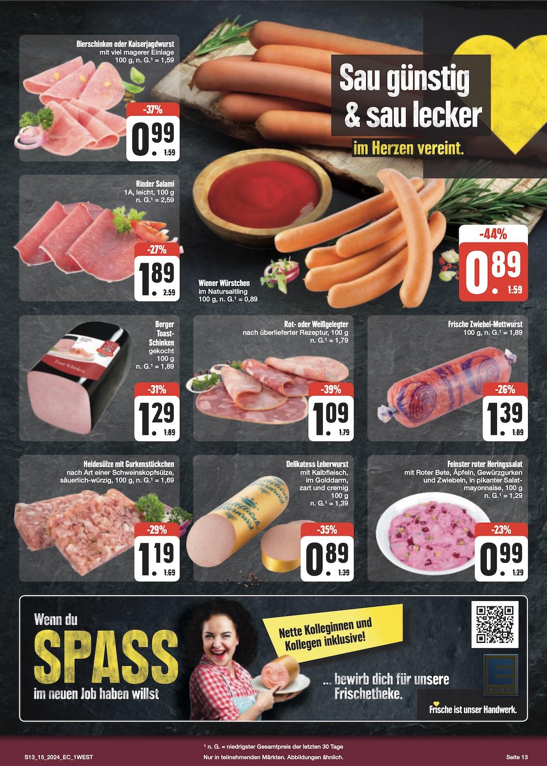 Edeka Prospekt ab Montag - Bayern Nord Seite 13