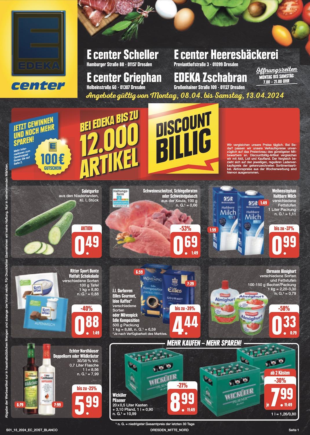 Edeka Prospekt ab Montag - Sachsen Seite 1