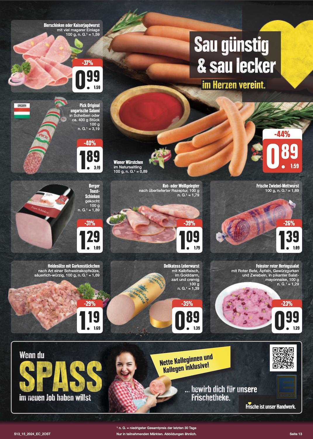 Edeka Prospekt ab Montag - Sachsen Seite 13