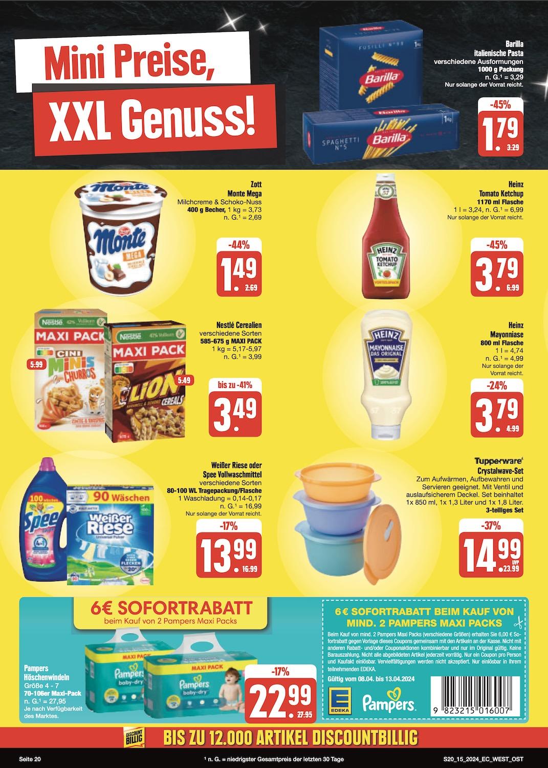 Edeka Prospekt ab Montag - Sachsen Seite 20