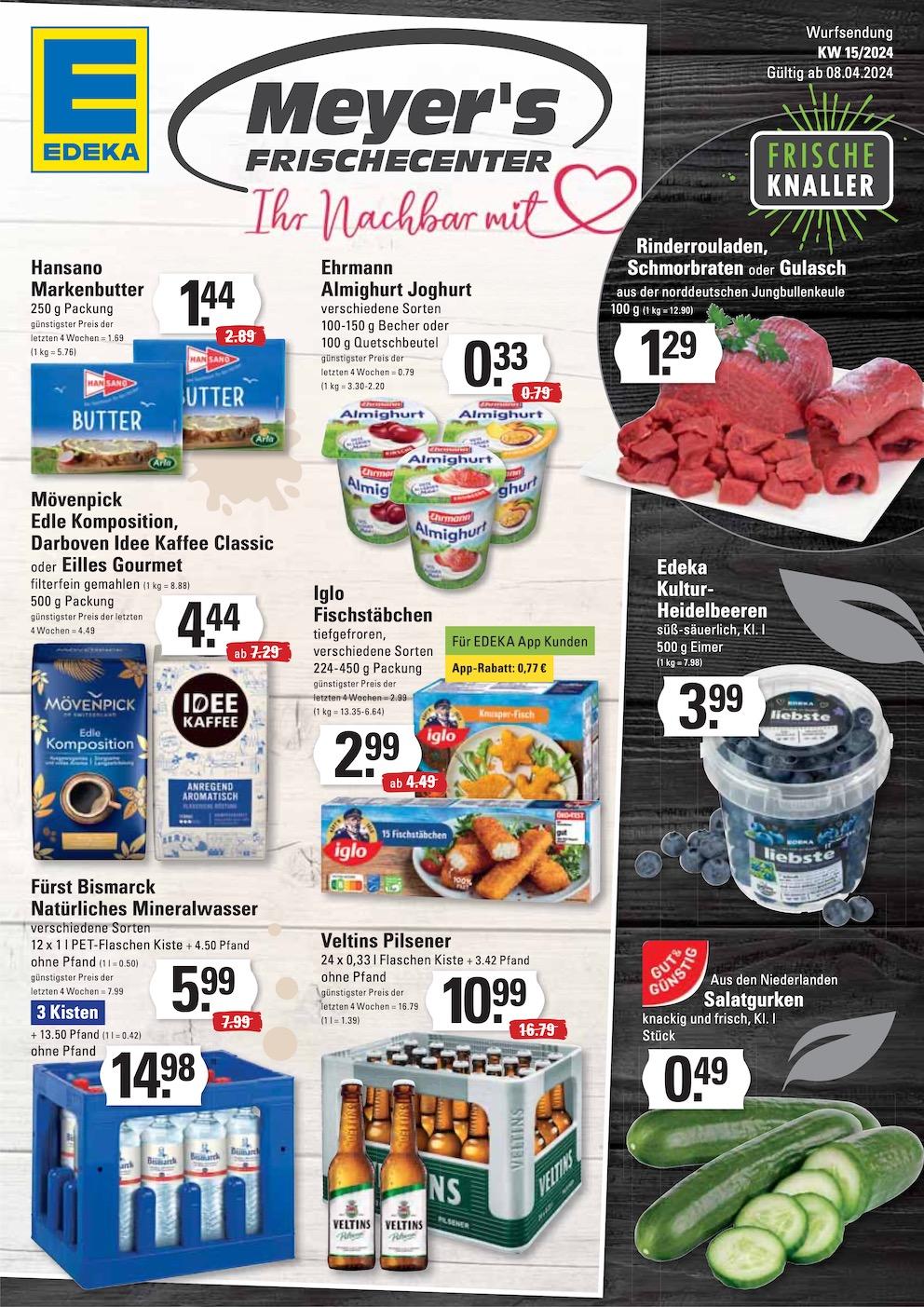 Edeka Prospekt ab Montag - Hamburg Seite 1