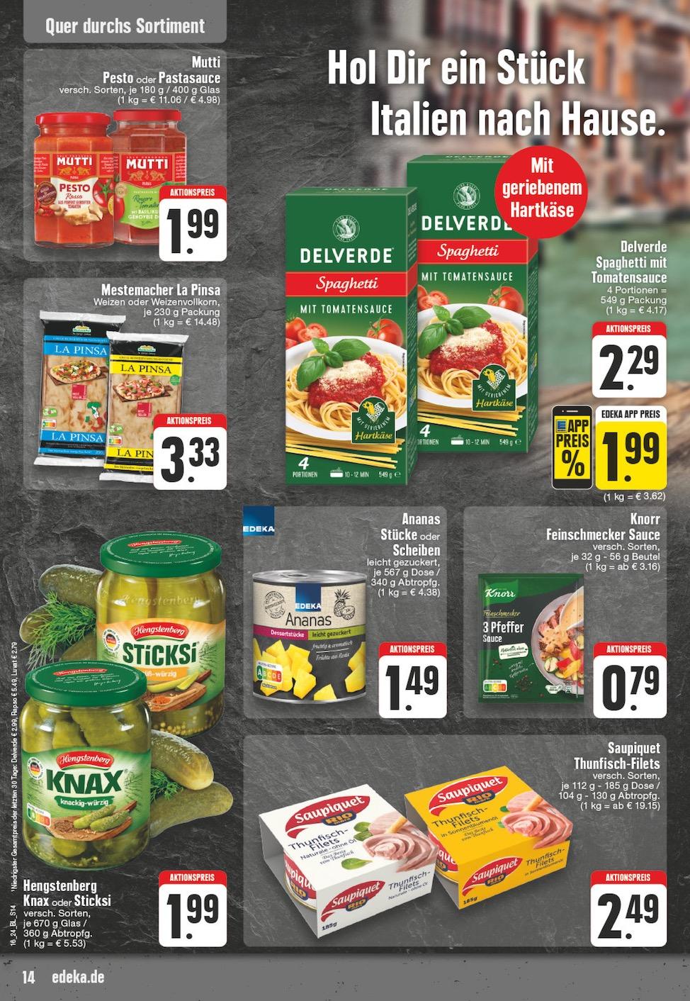 Edeka Prospekt ab Montag - Nordrhein - Westfalen Seite 14