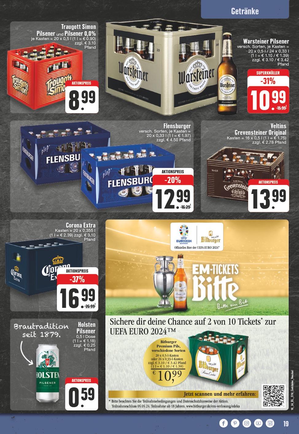 Edeka Prospekt ab Montag - Nordrhein - Westfalen Seite 19