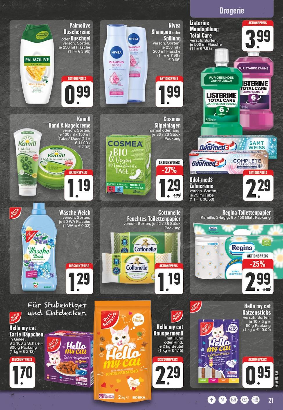 Edeka Prospekt ab Montag - Nordrhein - Westfalen Seite 21