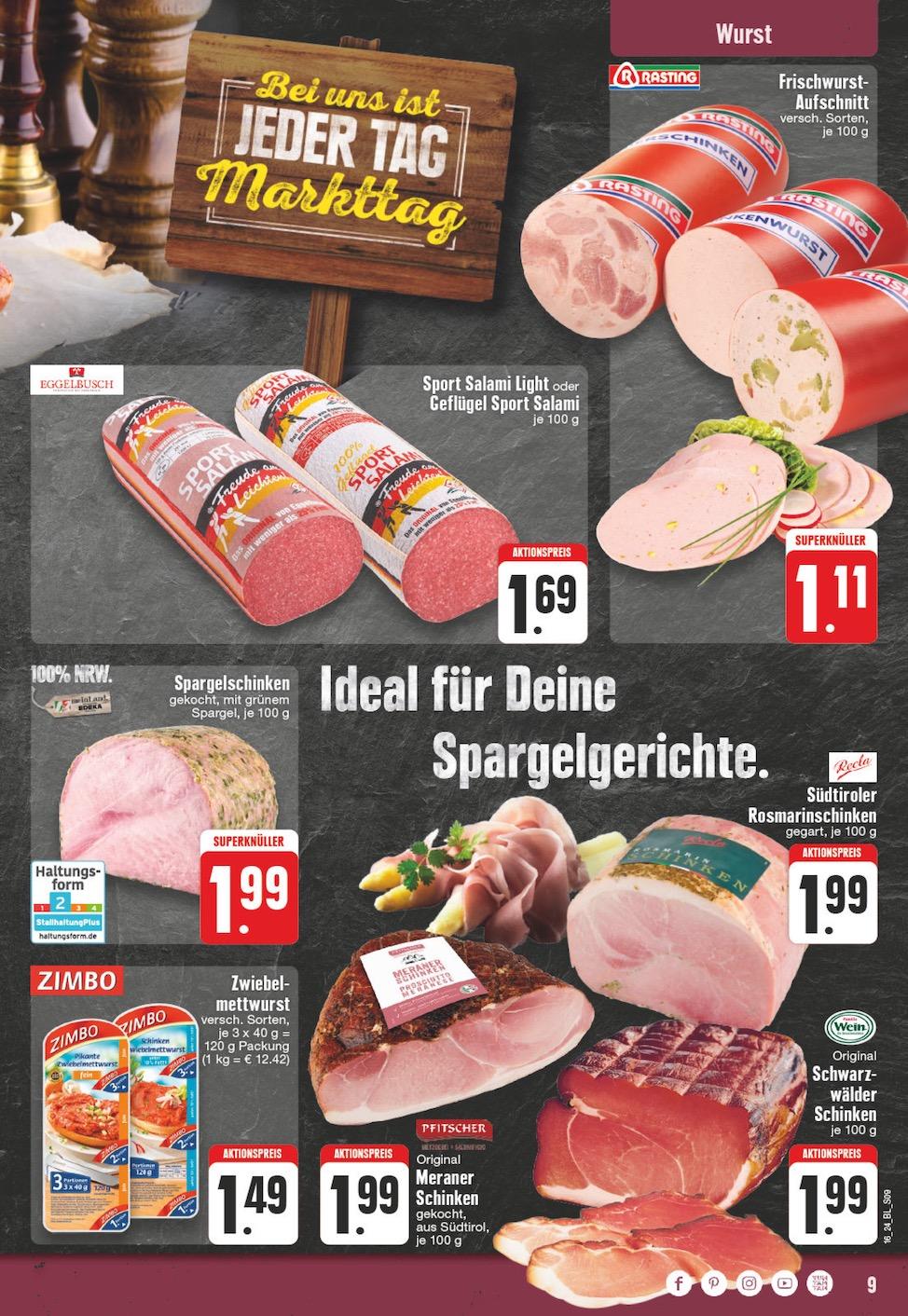 Edeka Prospekt ab Montag - Nordrhein - Westfalen Seite 9