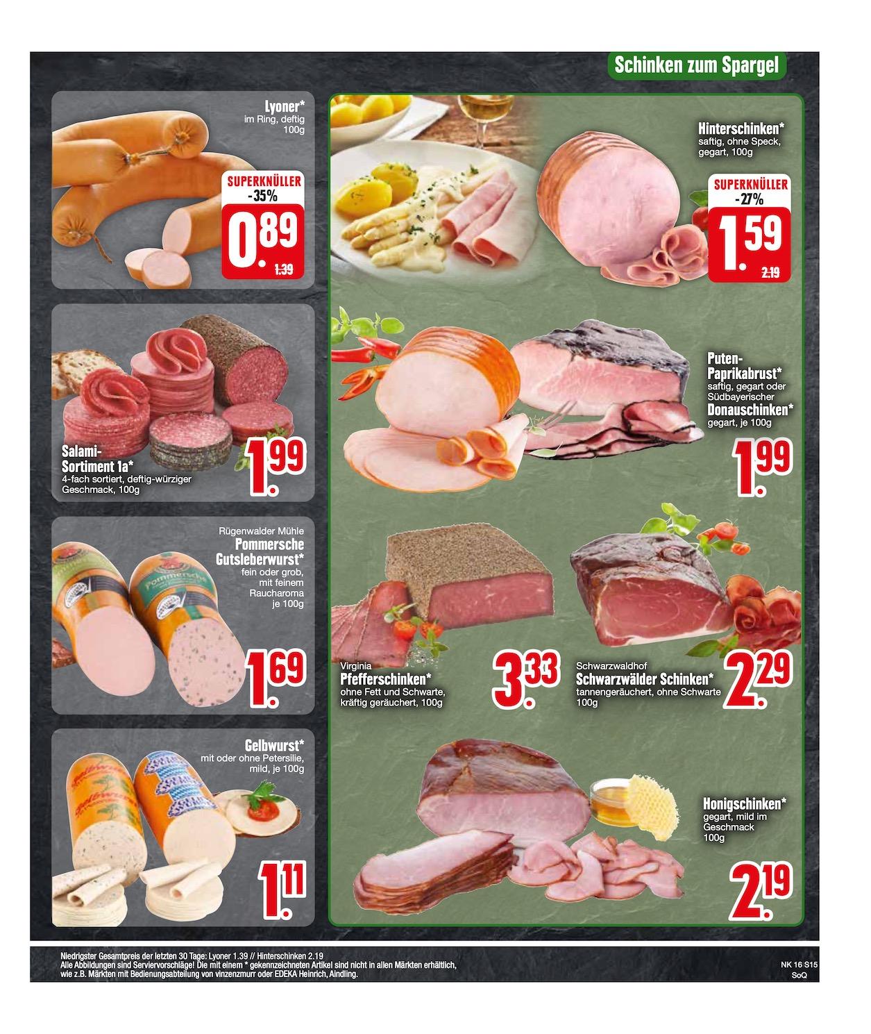 Edeka Prospekt ab Montag - Bayern Süd Seite 15