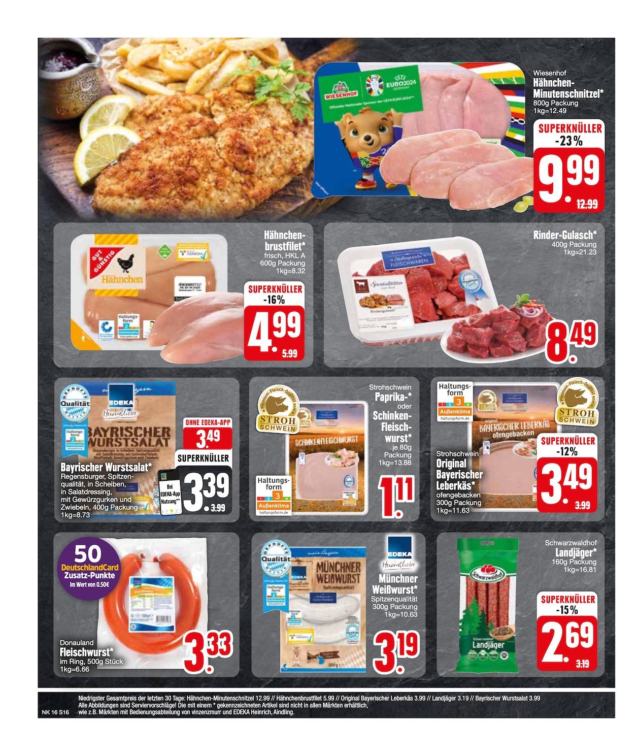 Edeka Prospekt ab Montag - Bayern Süd Seite 16