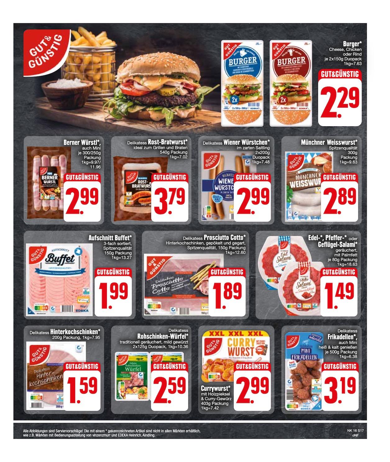 Edeka Prospekt ab Montag - Bayern Süd Seite 17
