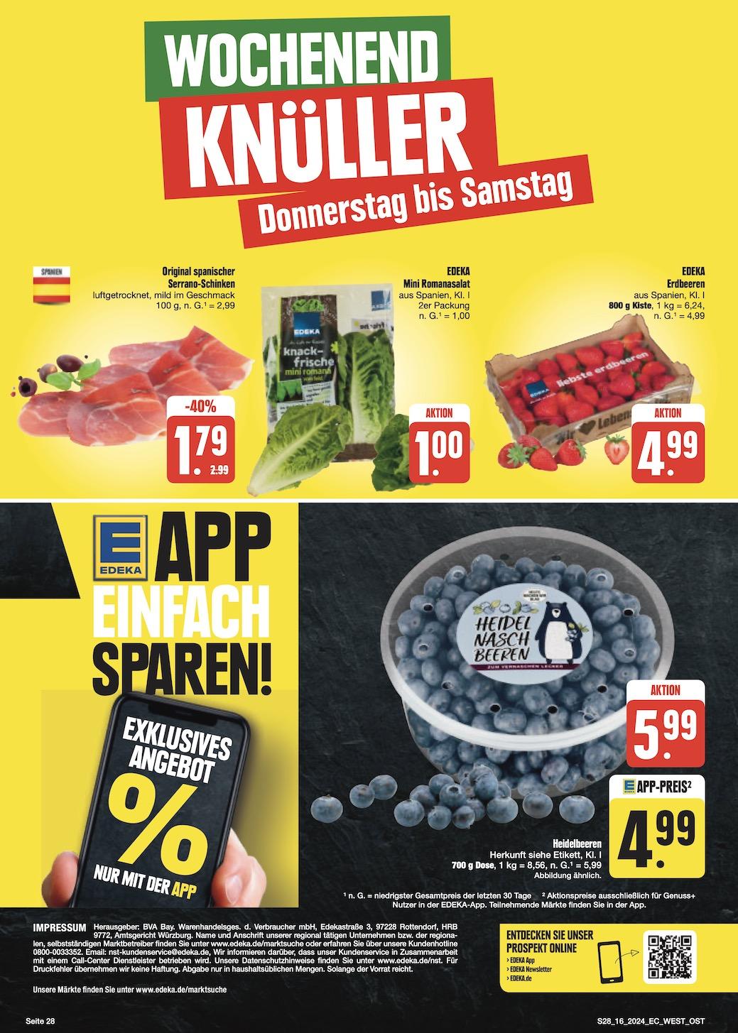 Edeka Prospekt ab Montag - Sachsen Seite 30