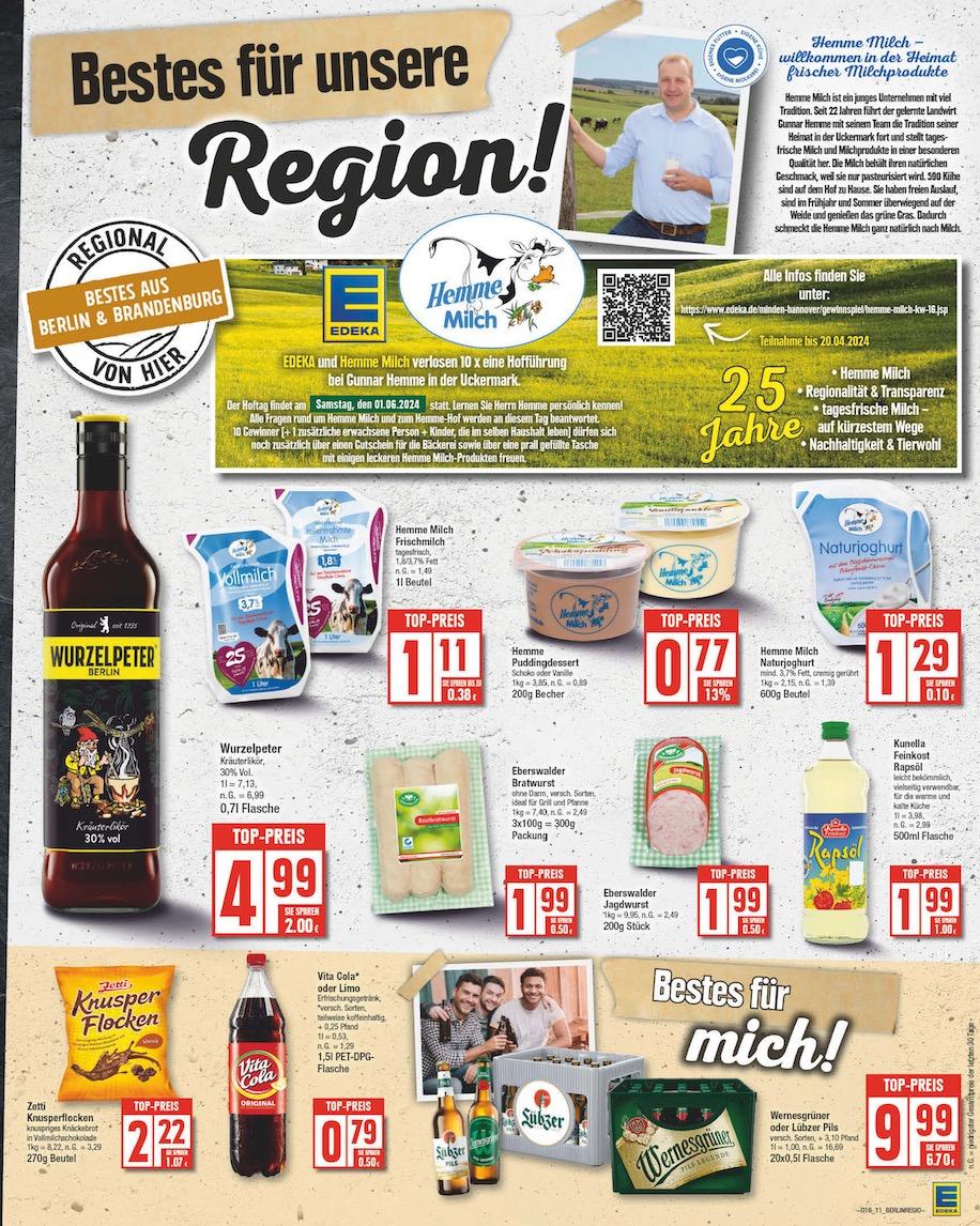 Edeka Prospekt ab Montag - Berlin Seite 11