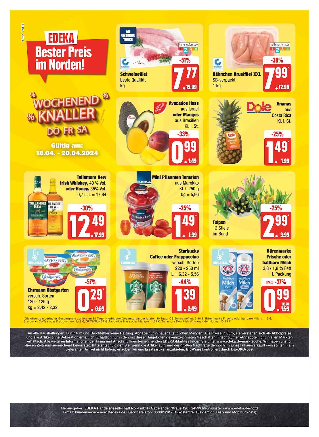 Edeka Prospekt ab Montag - Schleswig - Holstein Seite 20