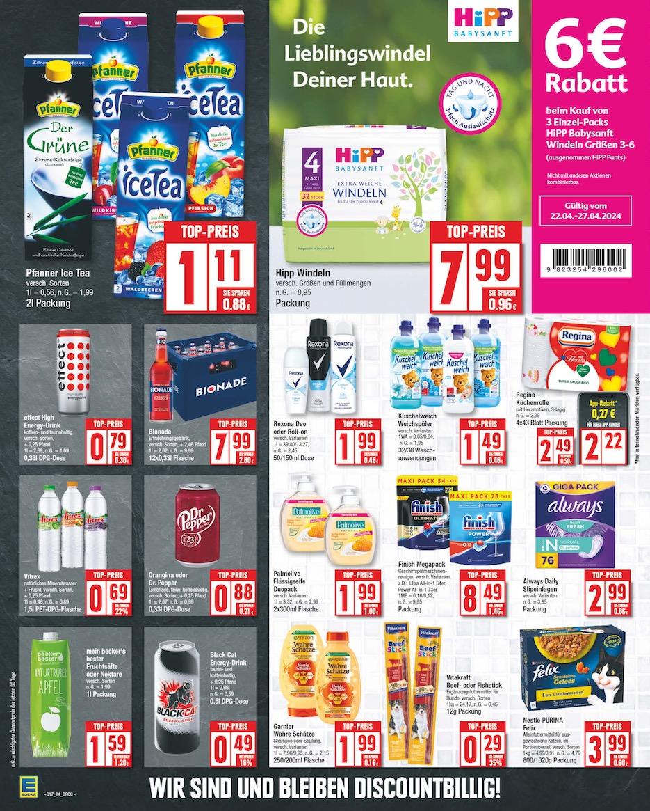Edeka Prospekt ab Montag - Niedersachsen Seite 14