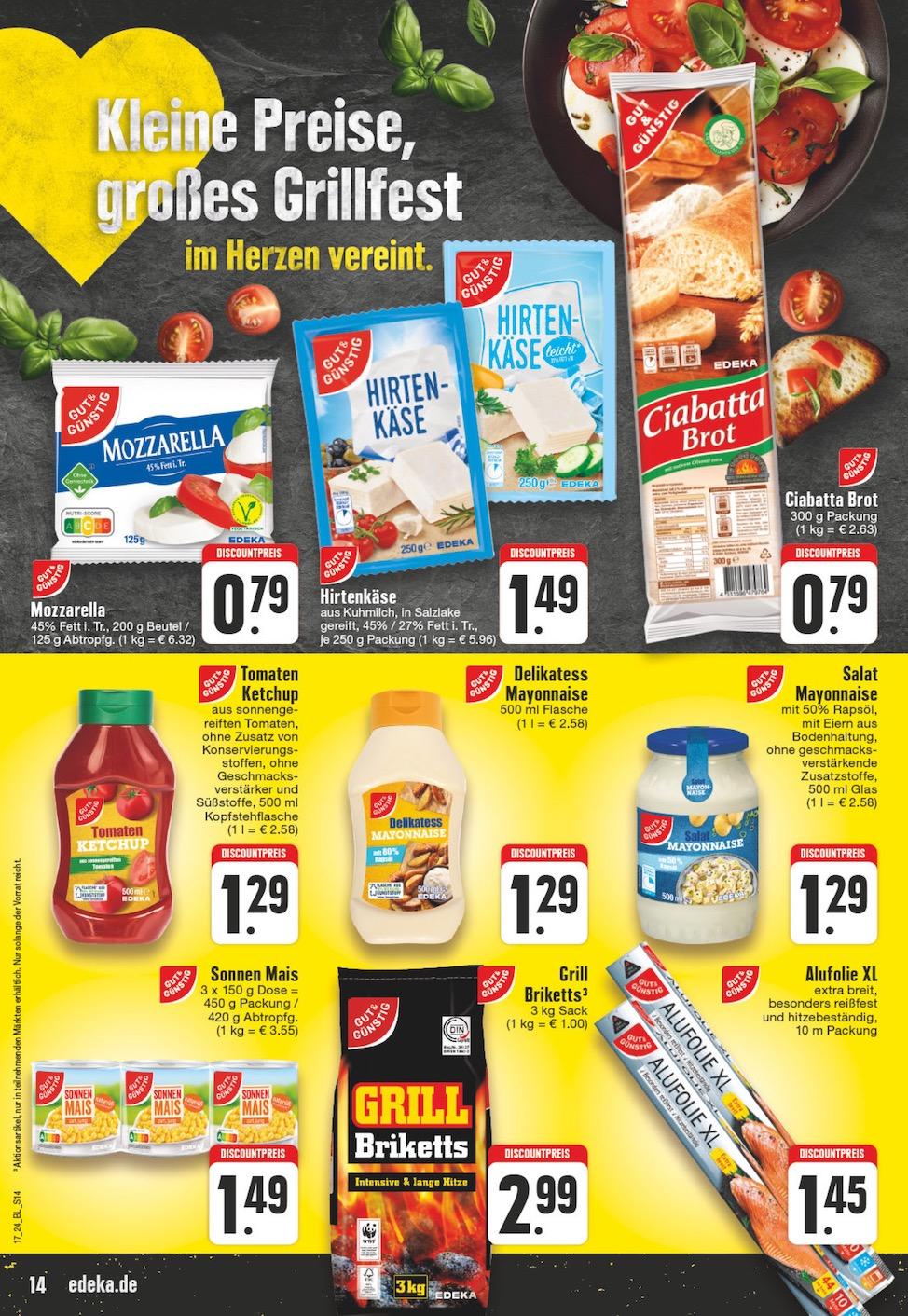 Edeka Prospekt ab Montag - Nordrhein - Westfalen Seite 14