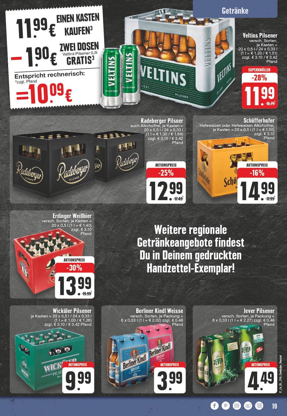 Edeka Prospekt ab Montag - Nordrhein - Westfalen Seite 19