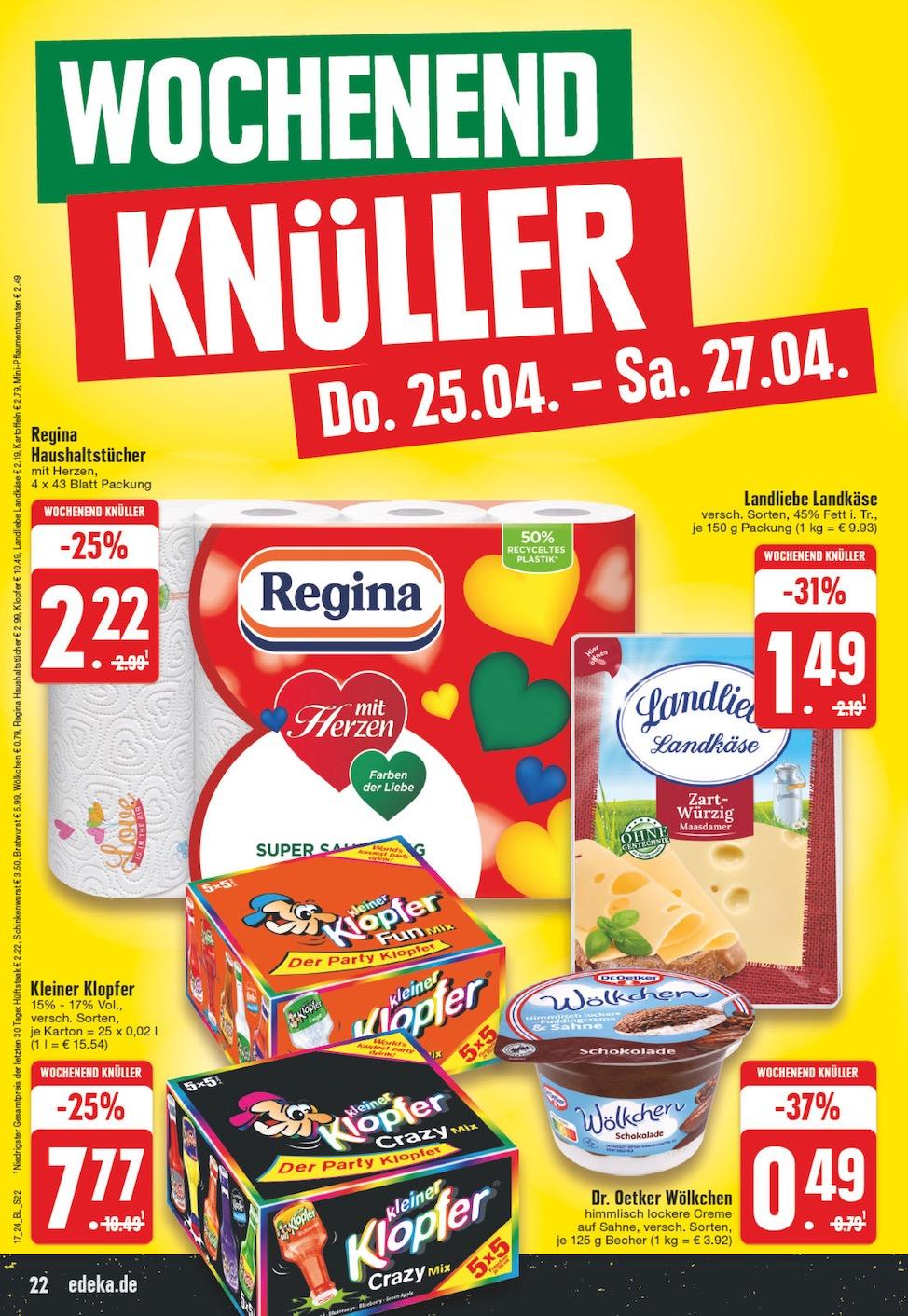 Edeka Prospekt ab Montag - Nordrhein - Westfalen Seite 22